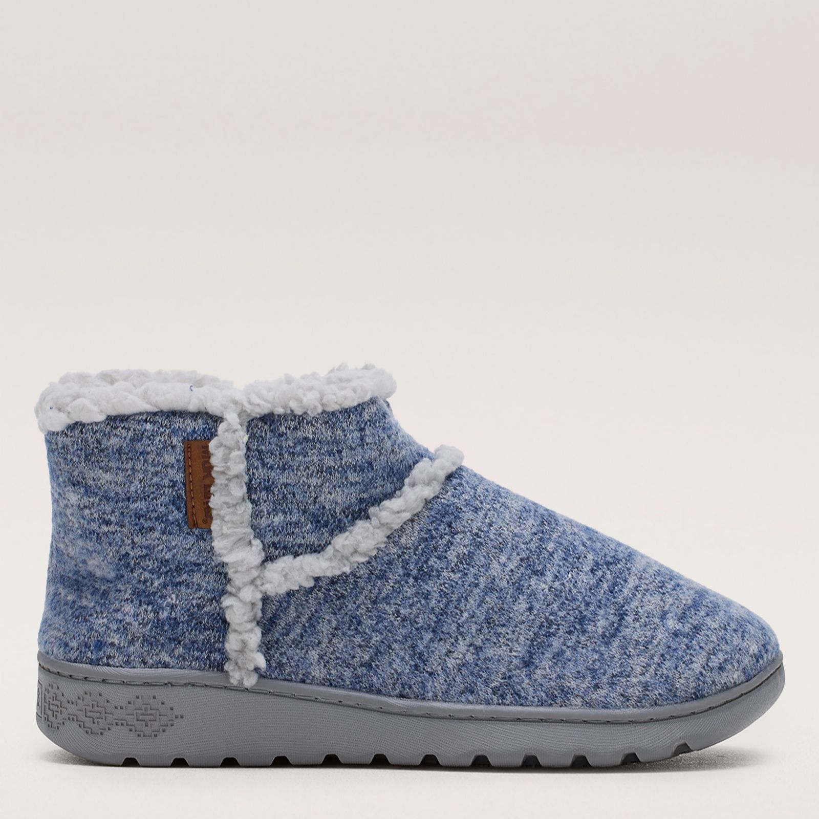 Muk Luk's Sweatshirt Denim Heather Aubree Bootie Slippers