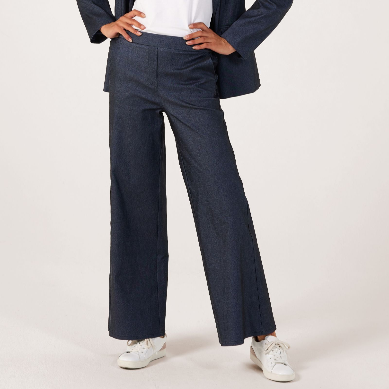 Helene Berman Stretch Denim Pull on Jean Trouser