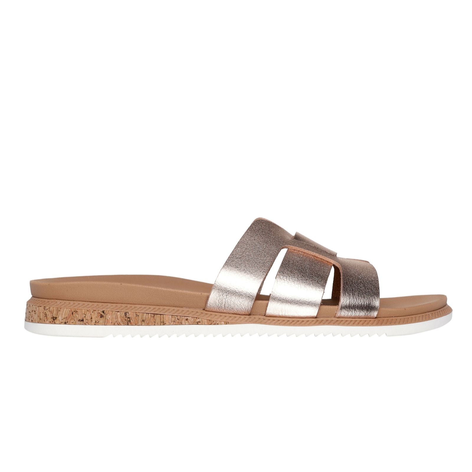 Skechers White Desert Kiss Low Slide Sandal