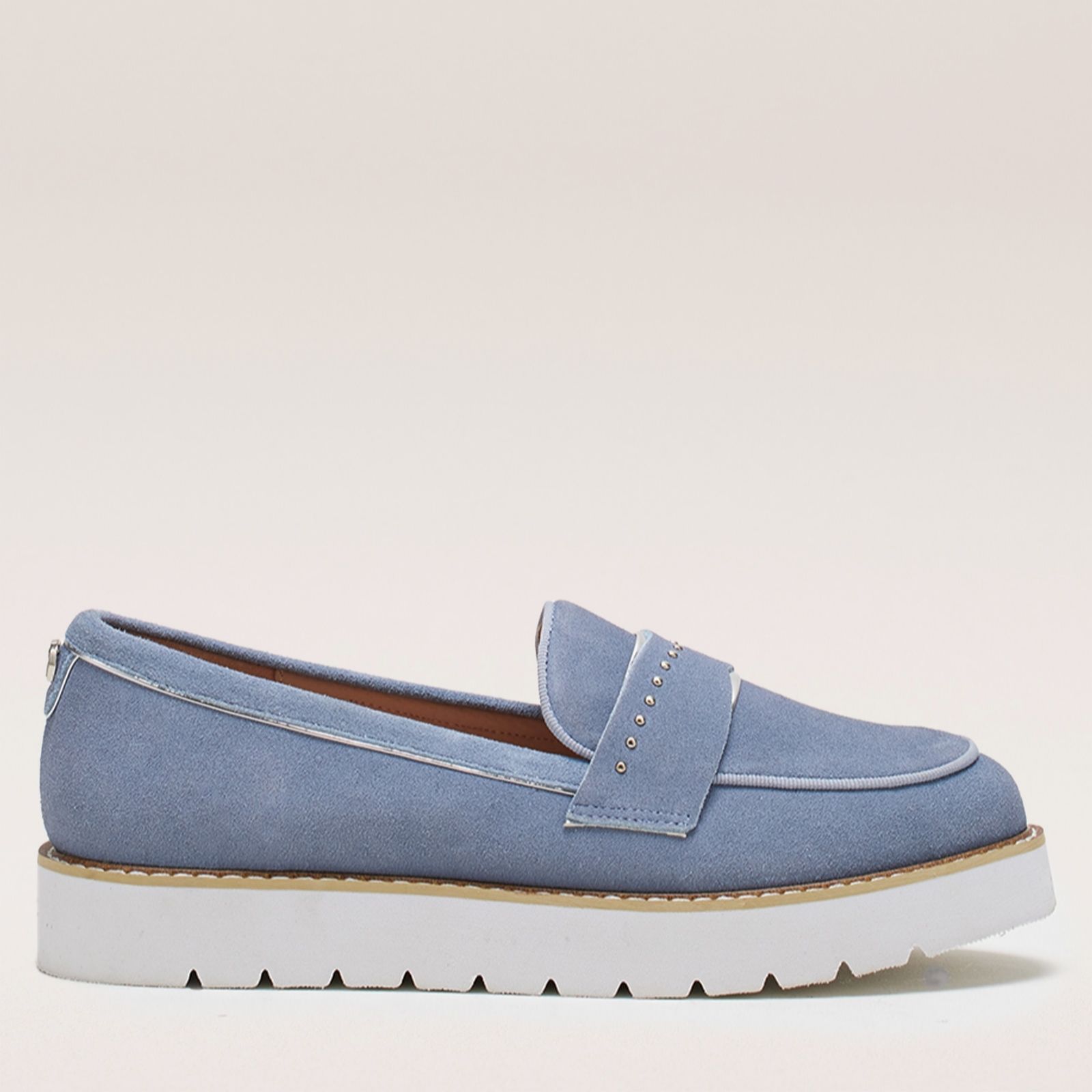 Moda In Pelle Women's 'Elber' Suede Brogues & Loafers in Light Blue | Size: 8