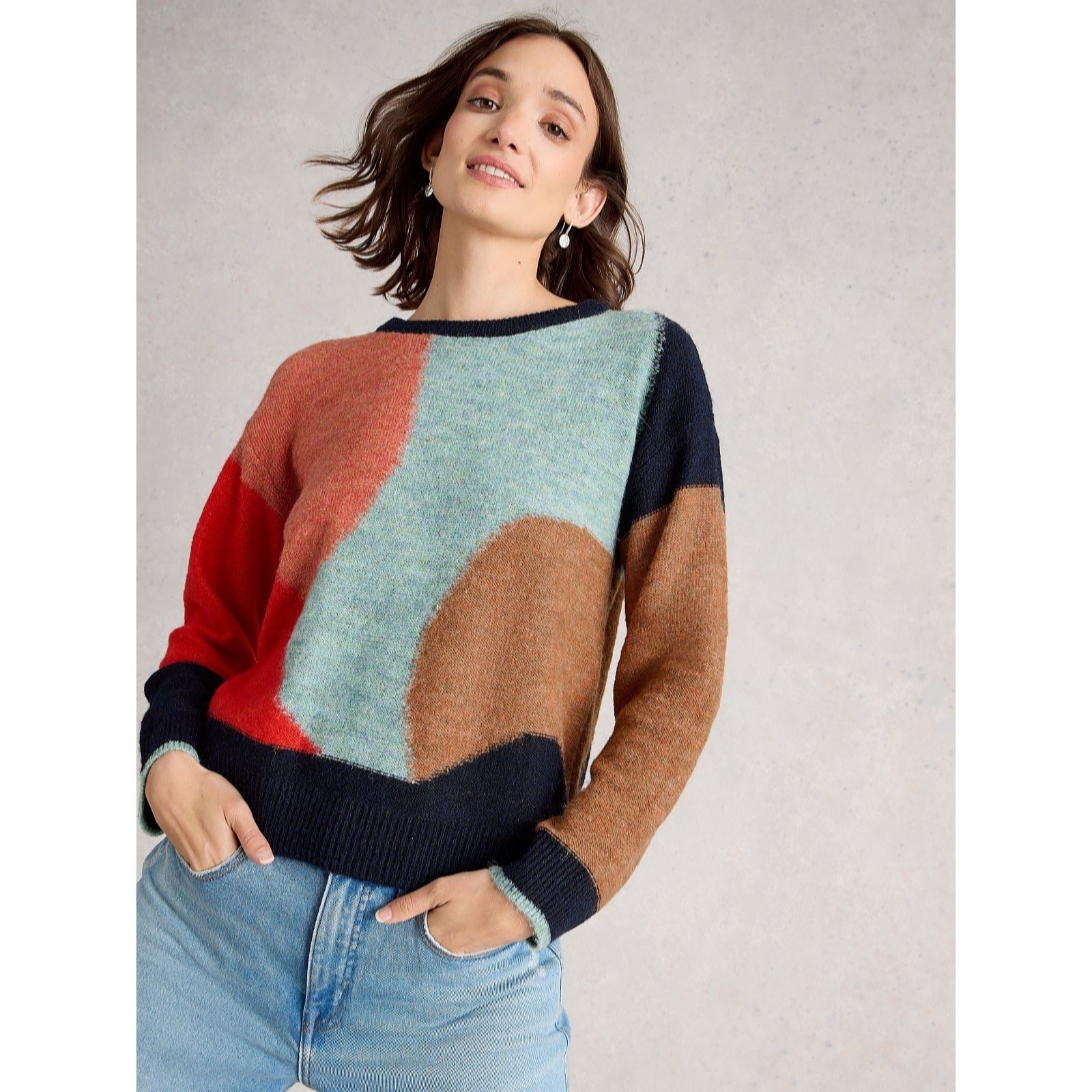 White Stuff Freya Abstract Jumper women's