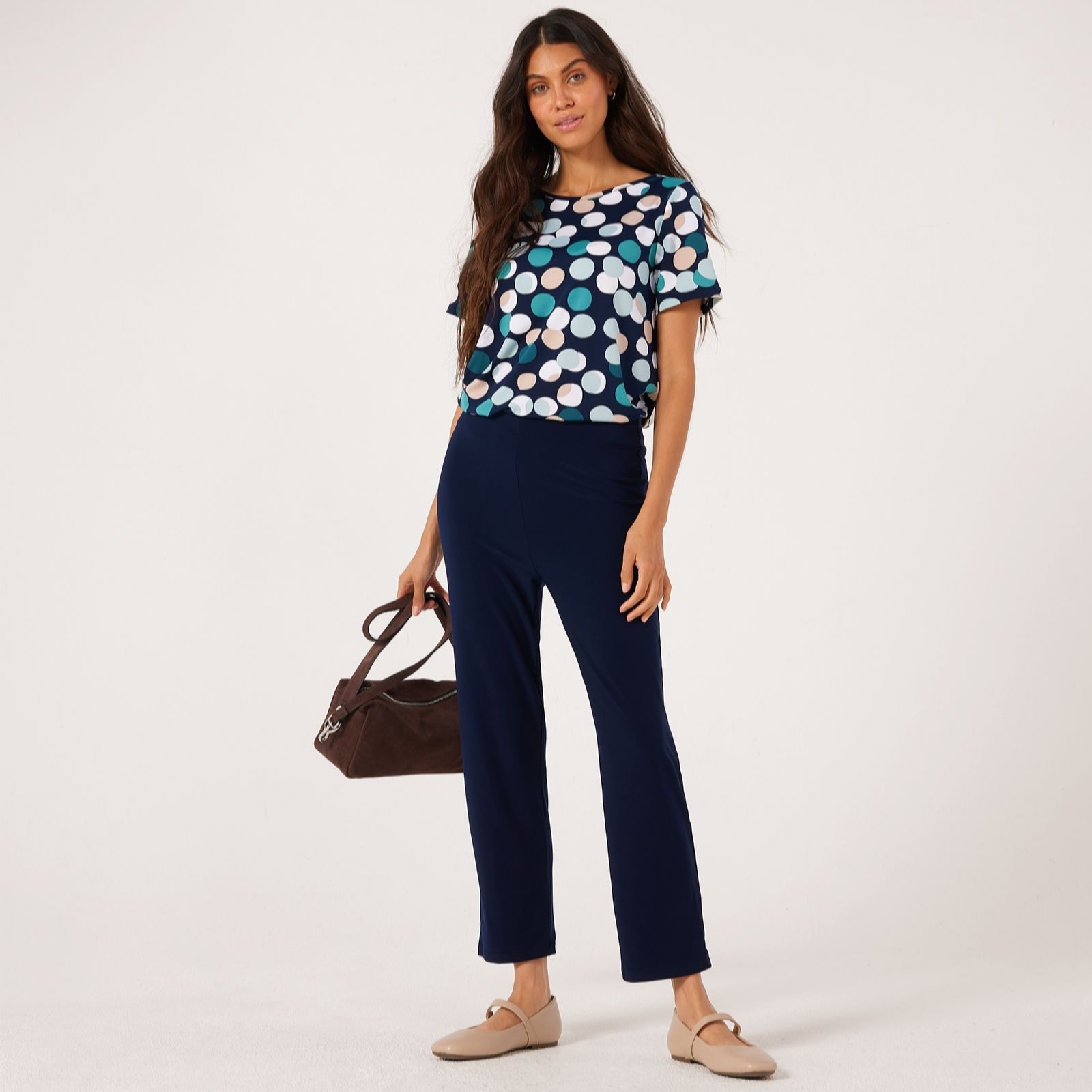 Kim & Co Deluxe Brazil Jersey Kara Ankle Length Narrow Leg Petite T... women&rsquo;s