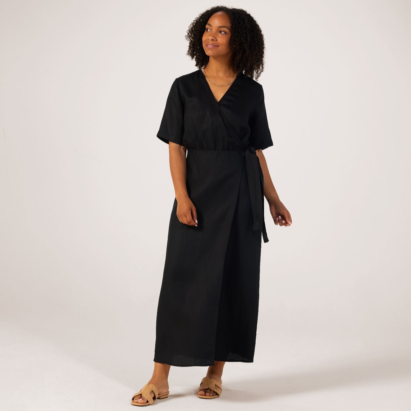 Selected Femme Ankle Wrap Dress