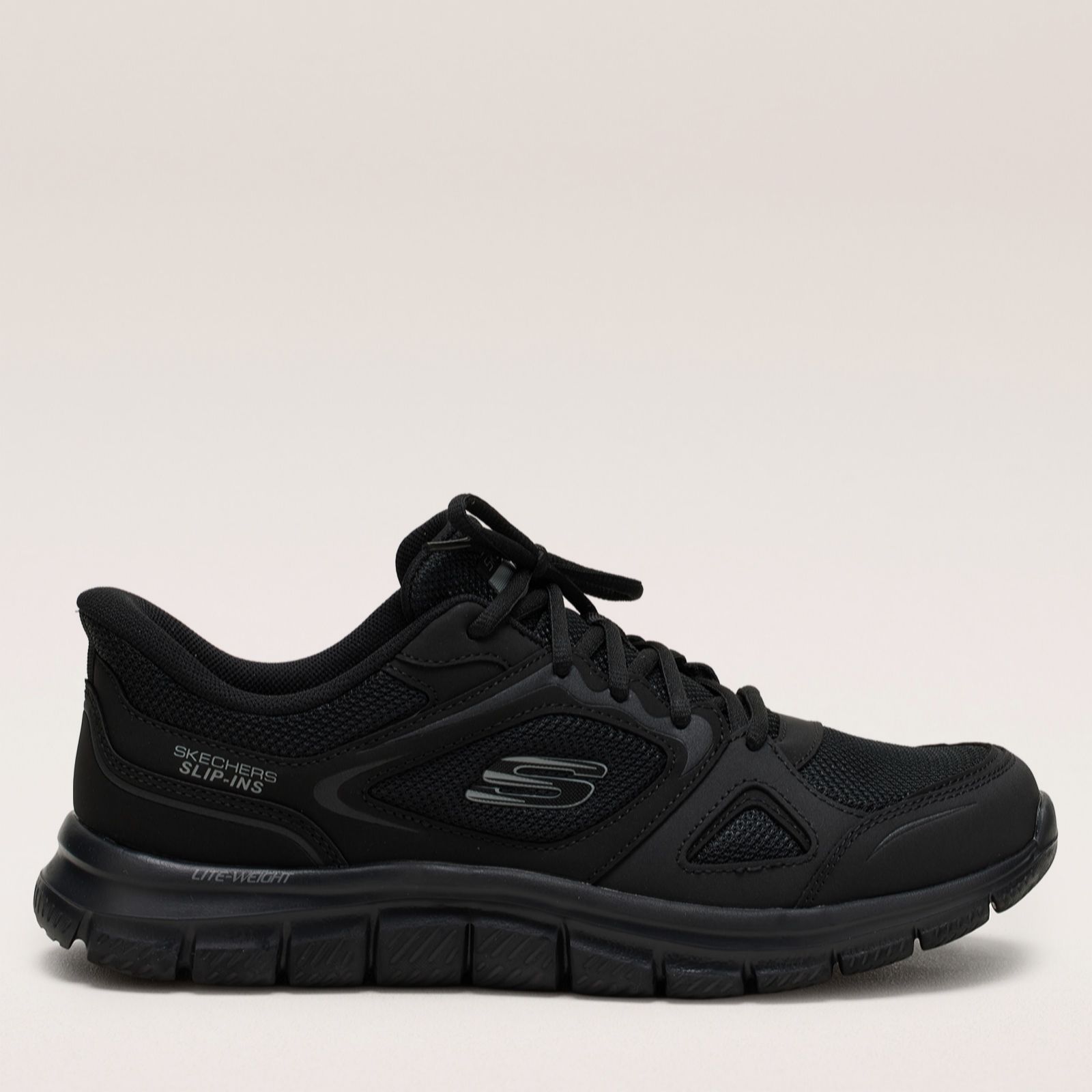 Skechers Men's Black Track Ezral Slip-Ins Trainer