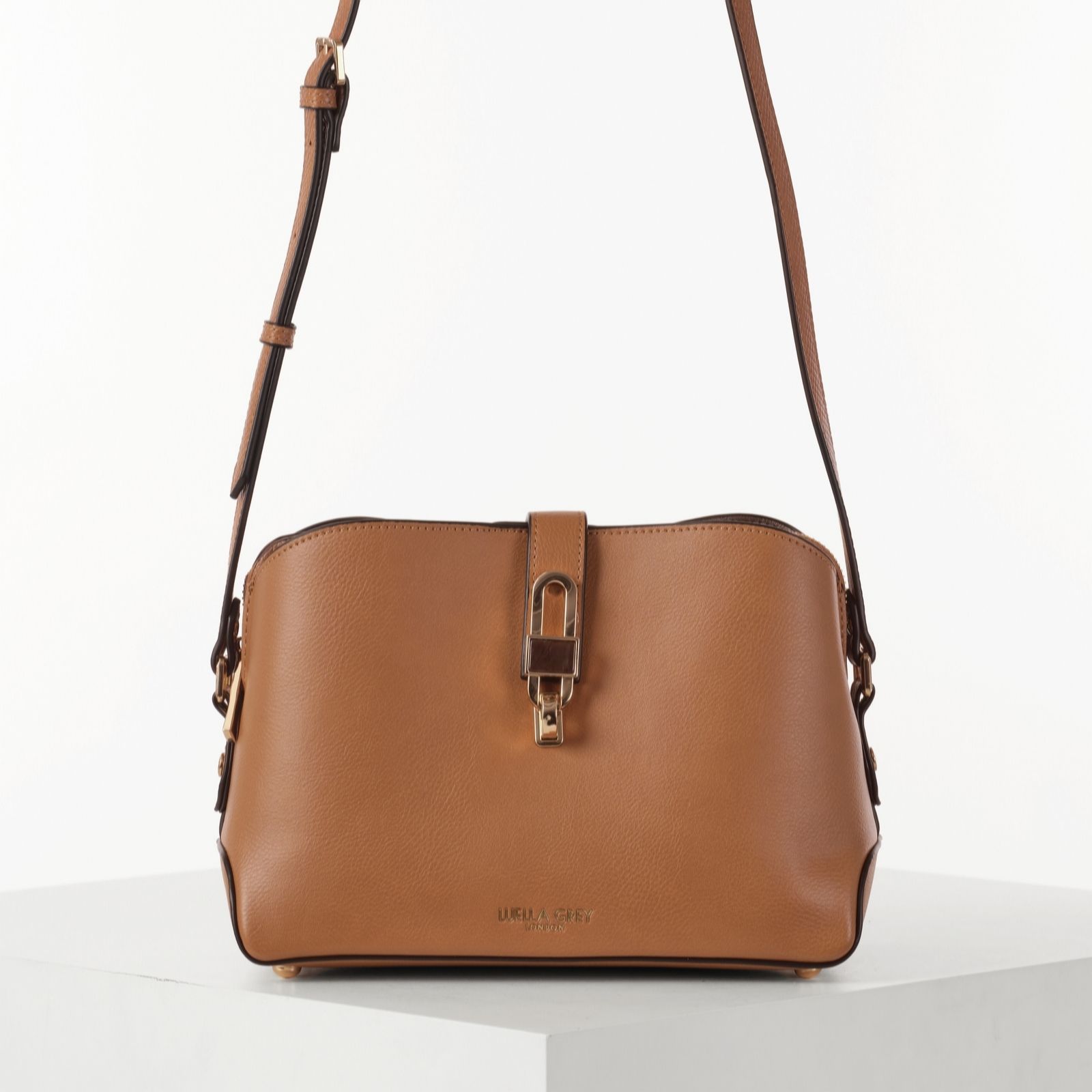 Luella Grey Women's Camel Margy Small Zip Top Cross-Body