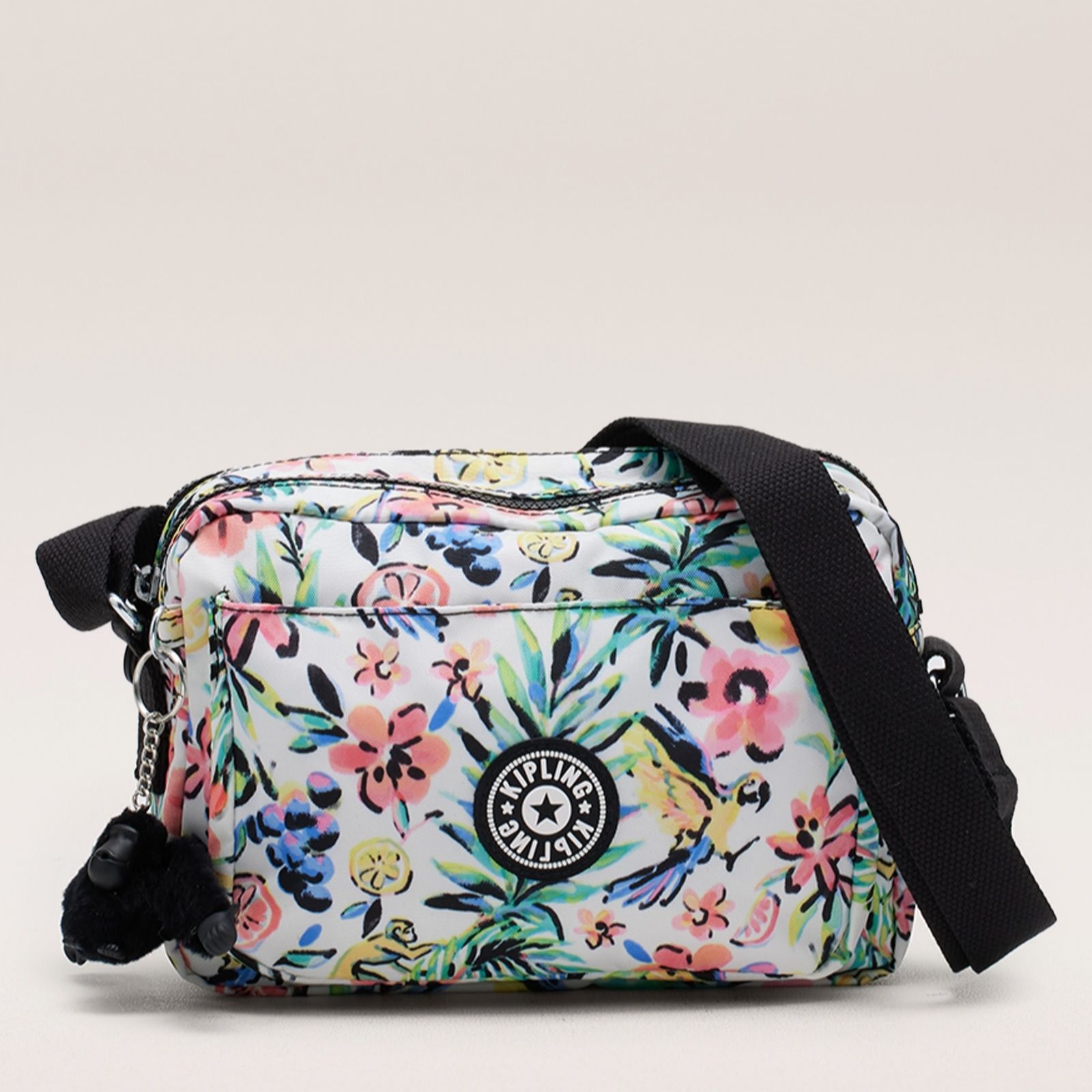 Kipling Versatile Medium Crossbody With Adjustable Shoulder Strap Blue 56% Recycled Polyamide, 44% Polyamide