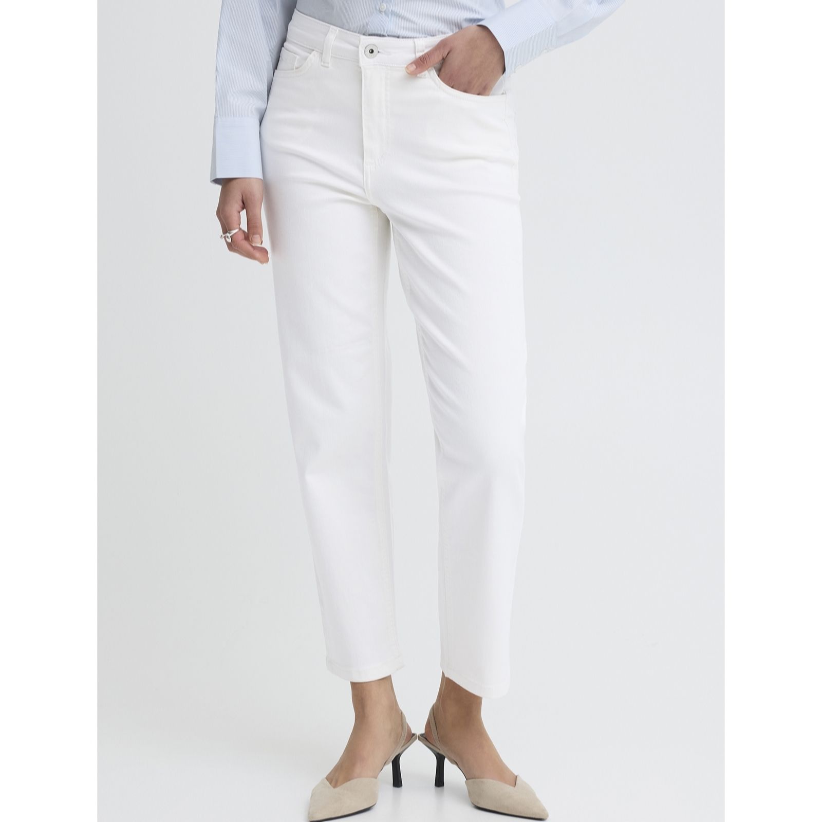 ICHI Ziggy Raven Straight Leg Jean women's