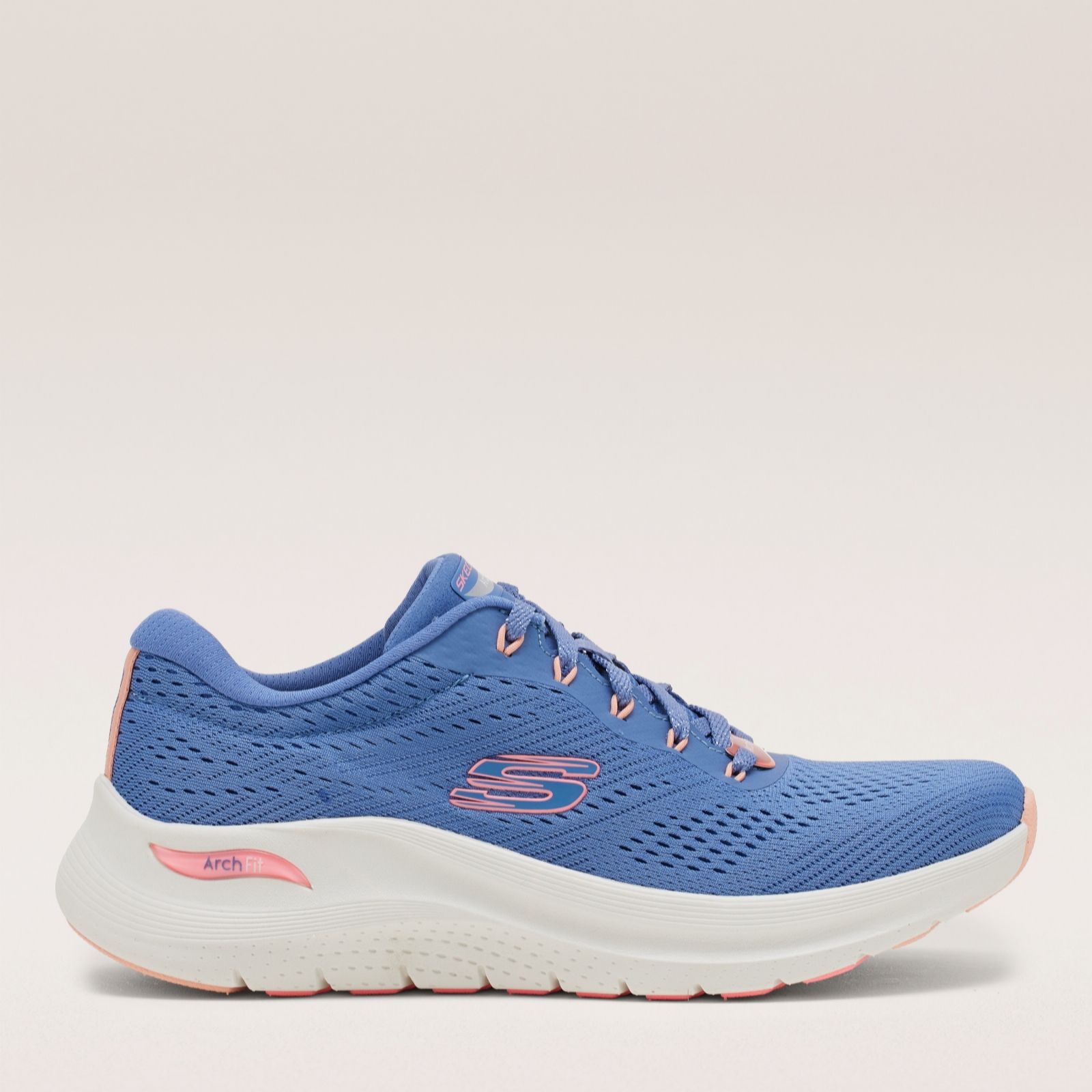 Skechers Black Arch Fit 2.0 Big League Lace Up Trainer