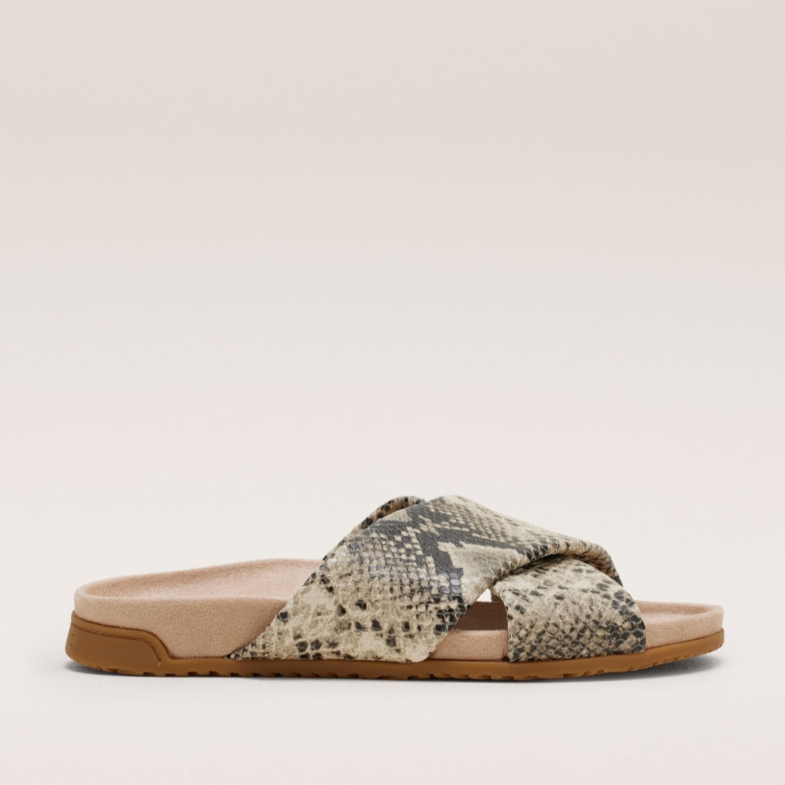 Vionic Cream Snake Ellie Etna Sandals