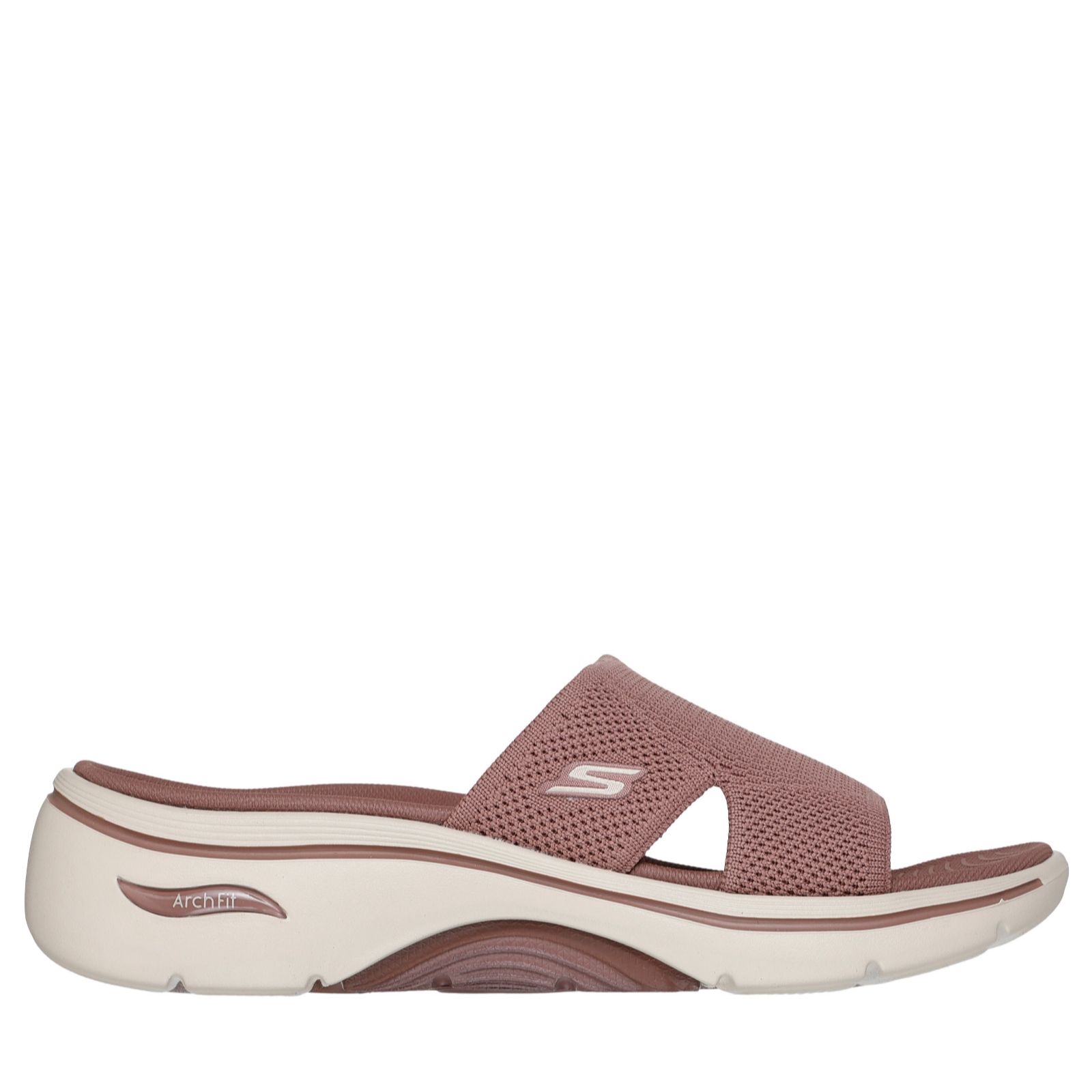 Skechers Black Go Walk Arch Fit 2.0 Sandal Slide Sandal