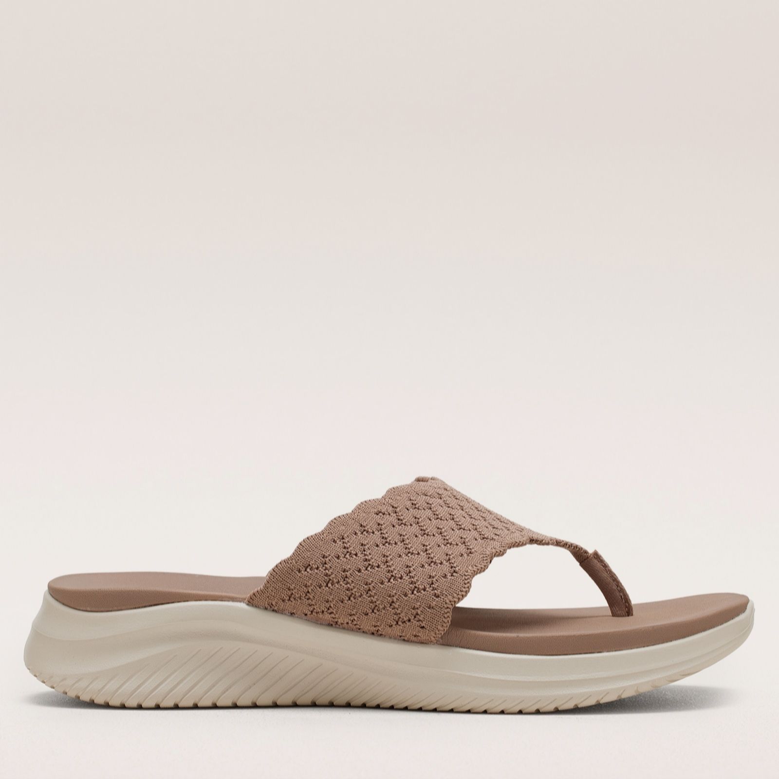 Skechers Black Ultra Flex 3.0 Rhythm Waves Sandals