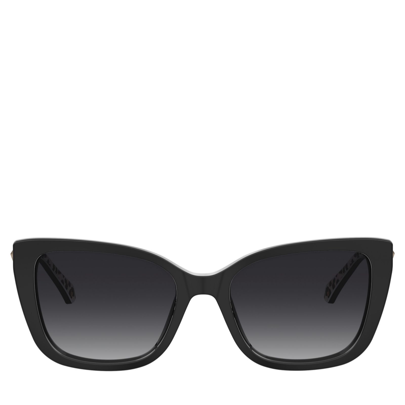 Love Moschino Pattern Black Soft Cat Eye Leopard Print Sunglasses