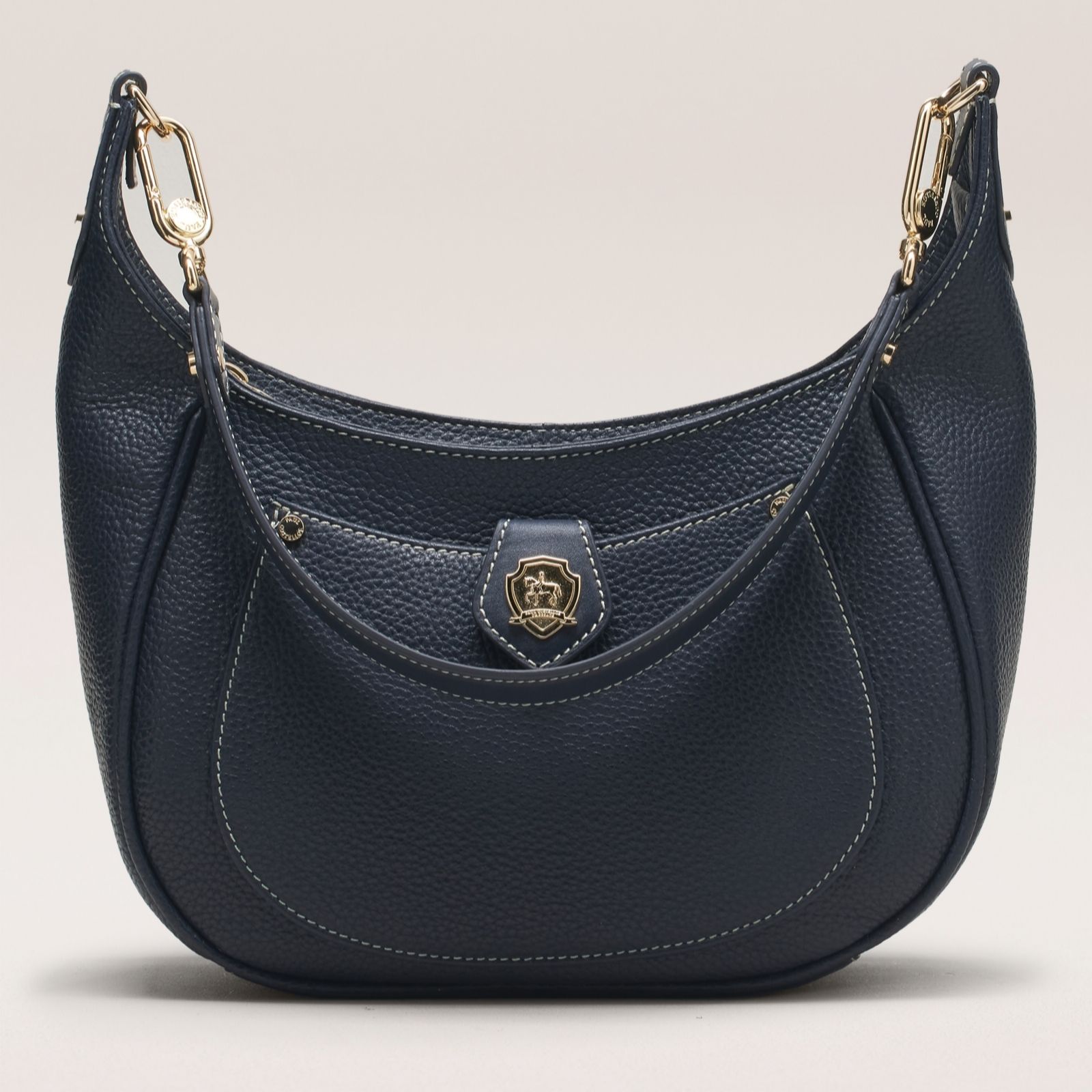 Paul Costelloe Crest Detail Scoop Shoulder Bag