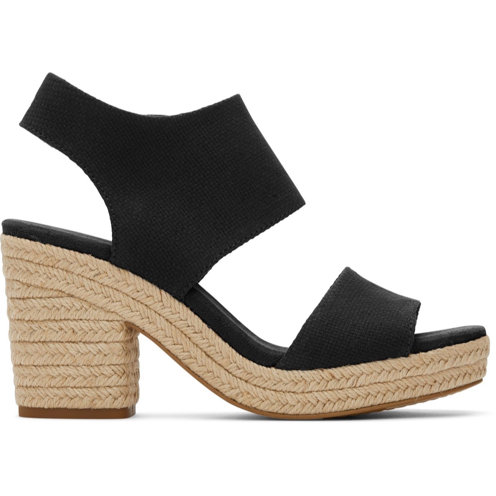 Toms Black Majorca Platform Sandal