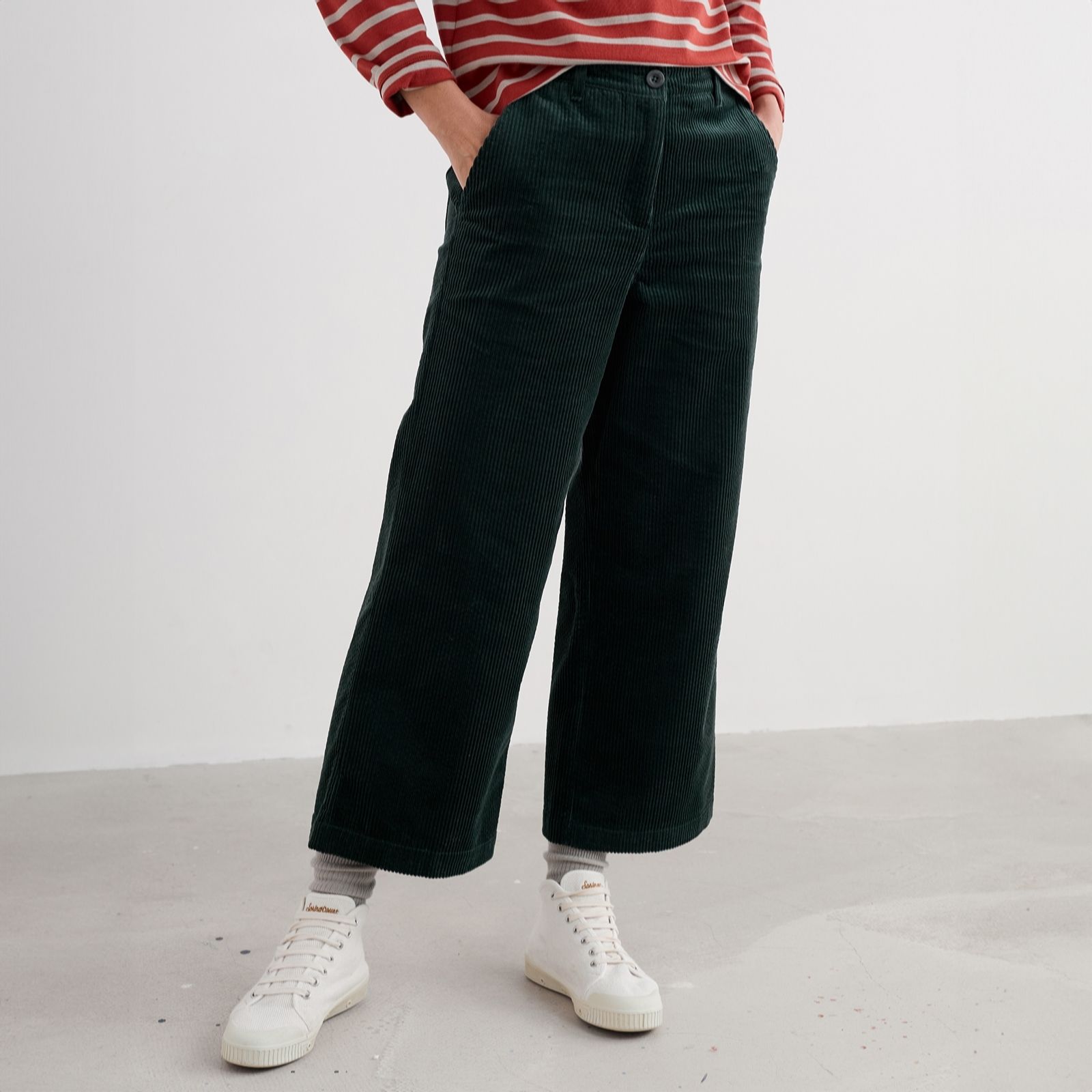 Seasalt Cornwall Green Asphodel Trousers