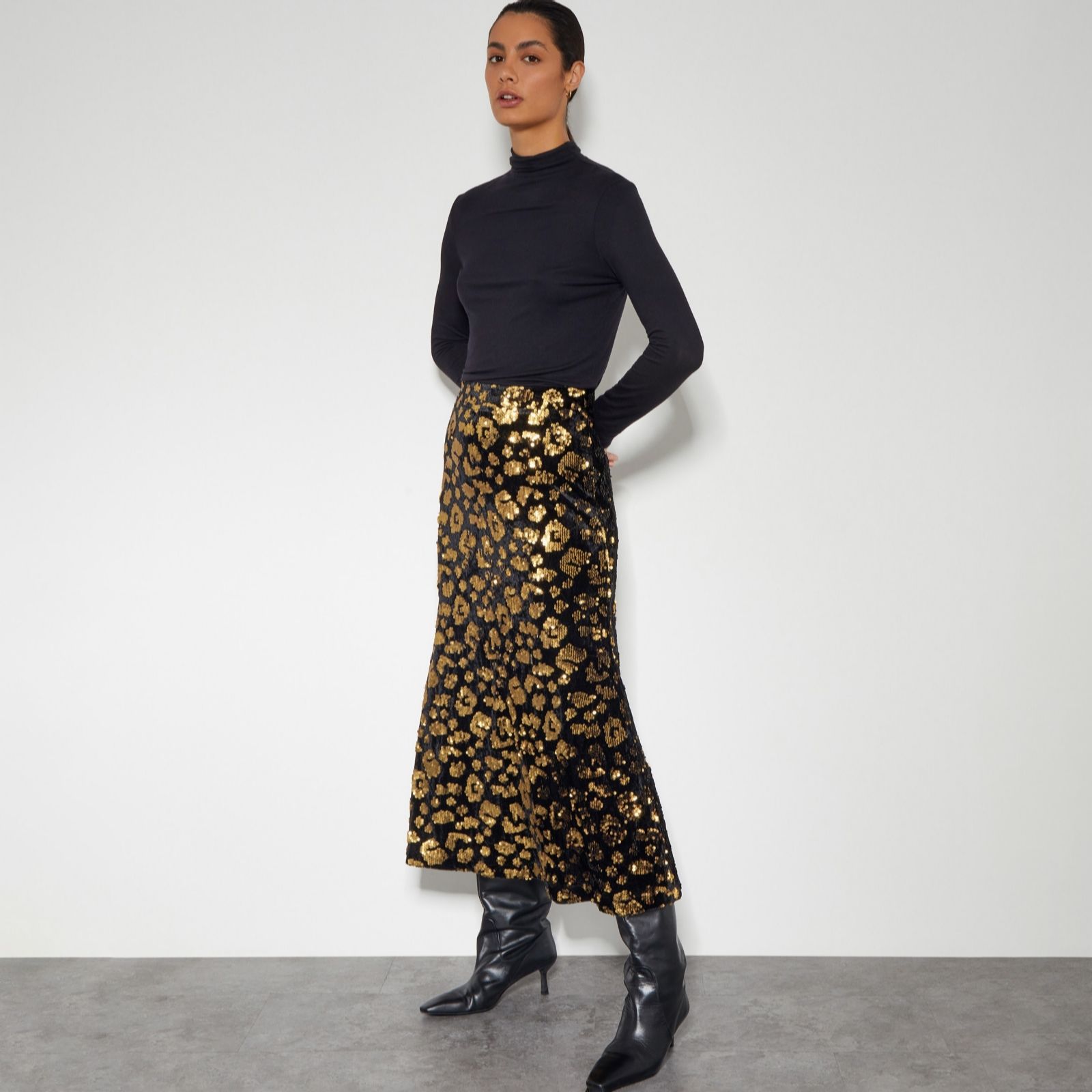 Monsoon Arwen Sequin Animal Skirt