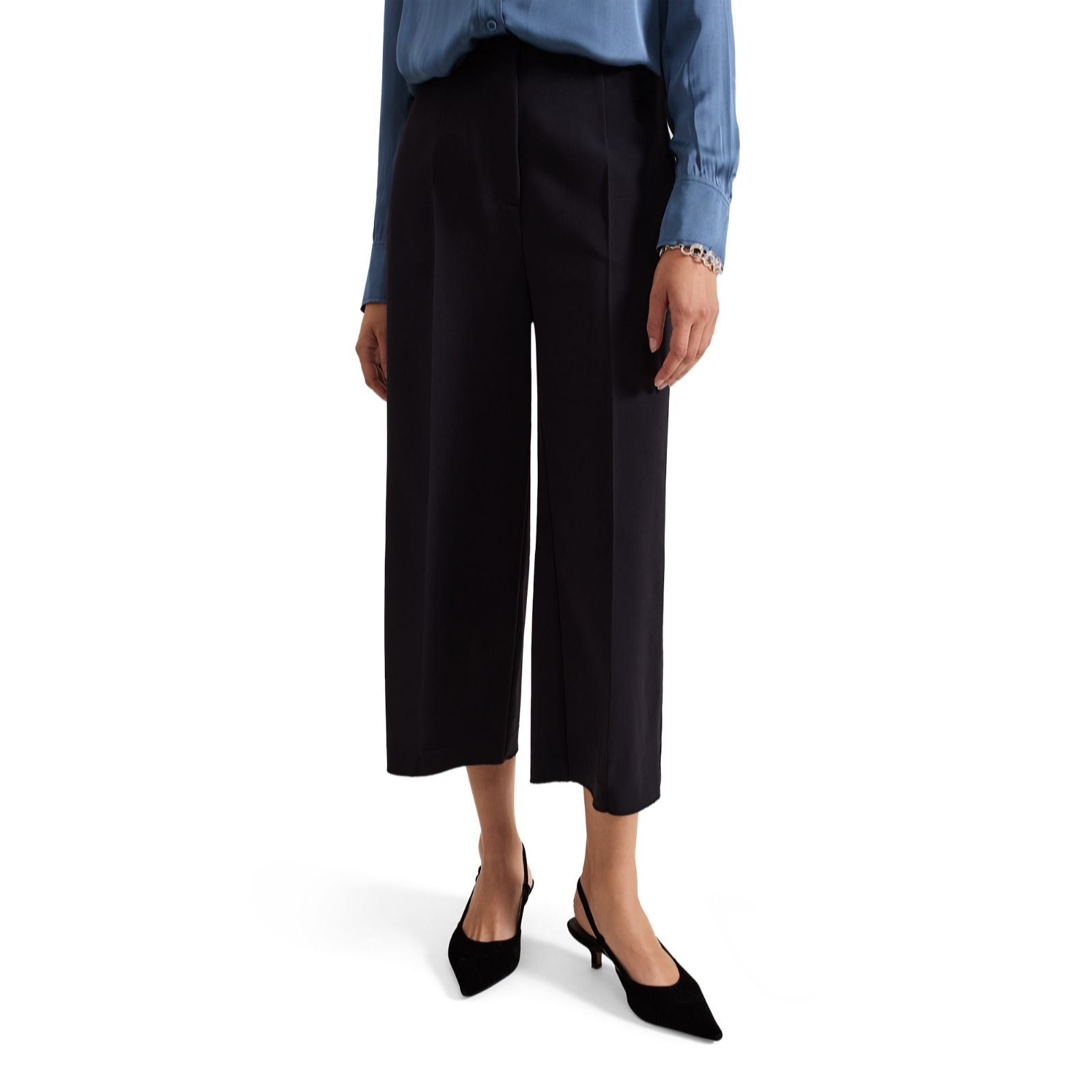 Phase Eight Aubrielle Navy Culotte Trouser Regular