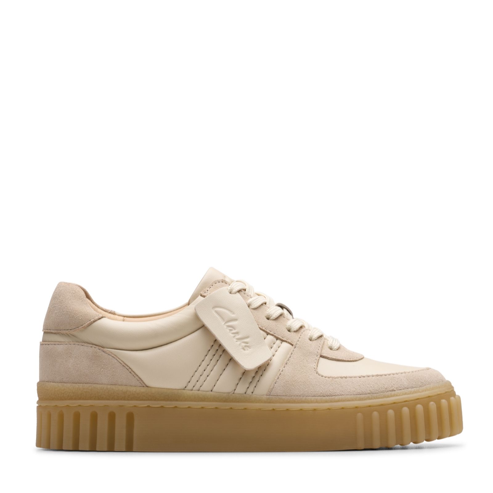 Clarks Footwear Women's Light Pink Combi Clarks Mayhill Lace Trainers