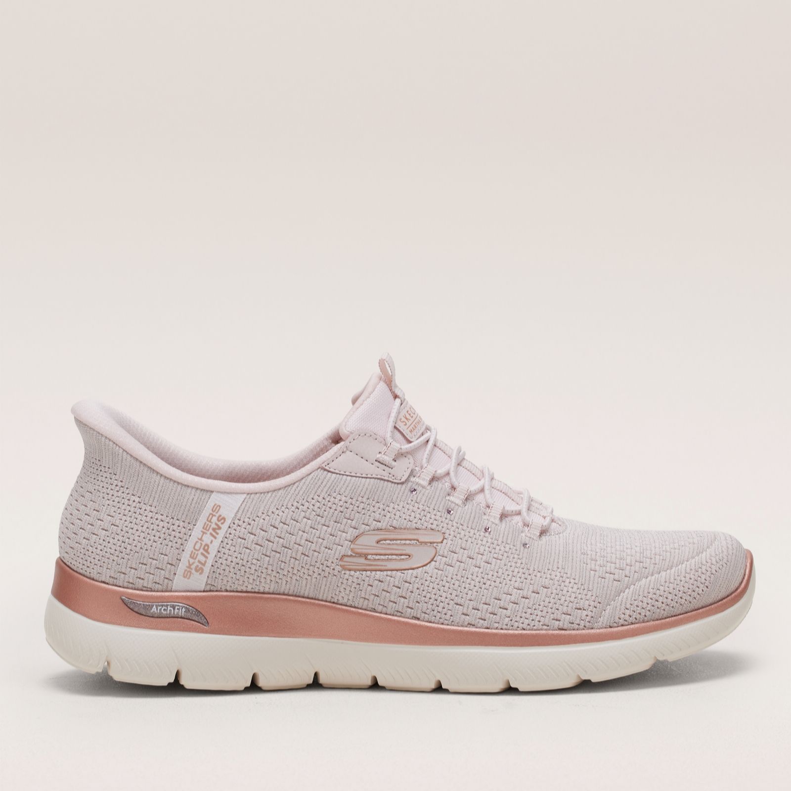 Skechers Martha Slip Ins SLT Slate Blue Womens trainers 150641 in a Plain Textile in Size 8