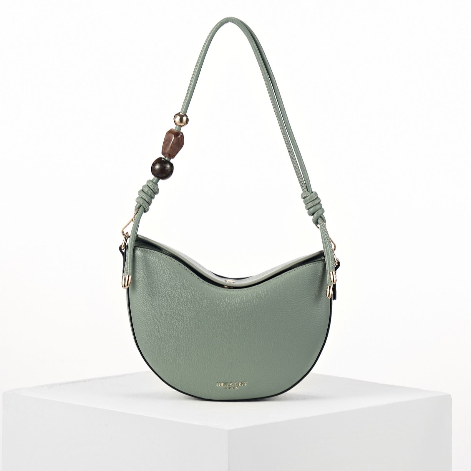 Luella Grey Women's Camel Cora Small Saddle Cross-Body Bag