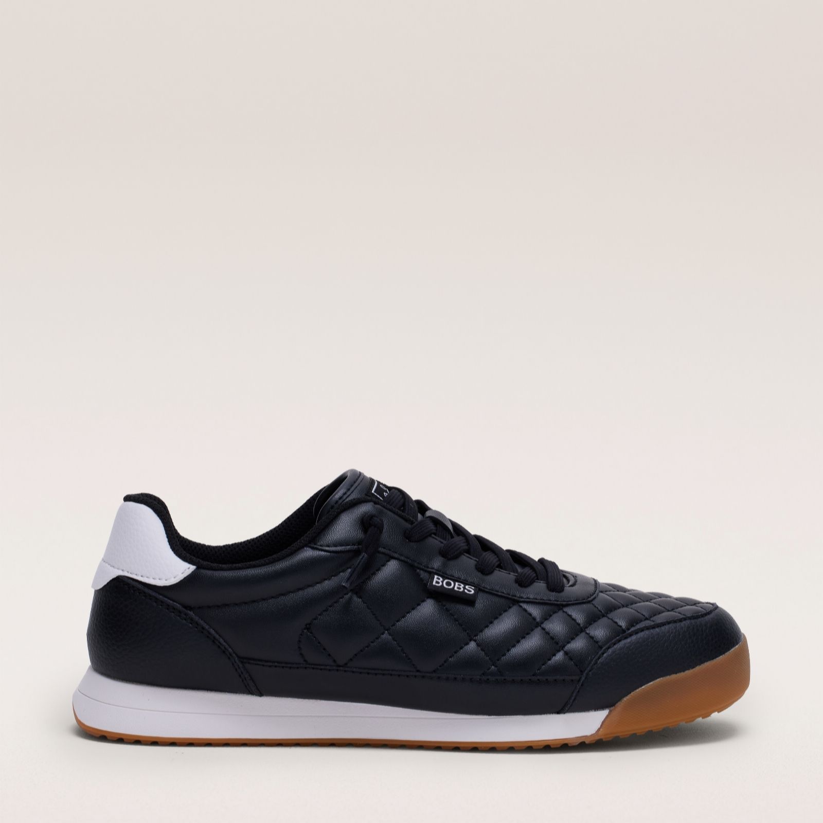Skechers Women's Black Bobs Billie Wild Comfort Lace Up Trainer