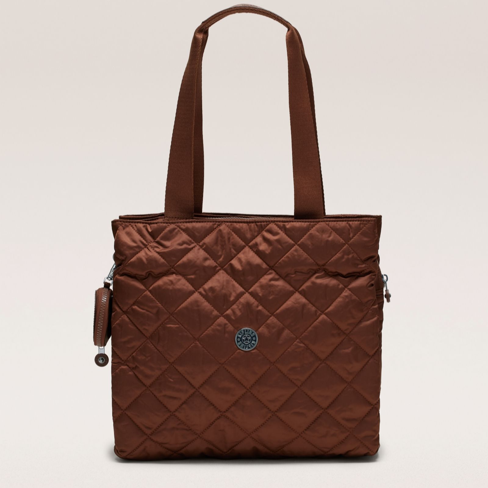 Kipling Soft Quilt Rust Anusha Premium Large Multi Comp Tote