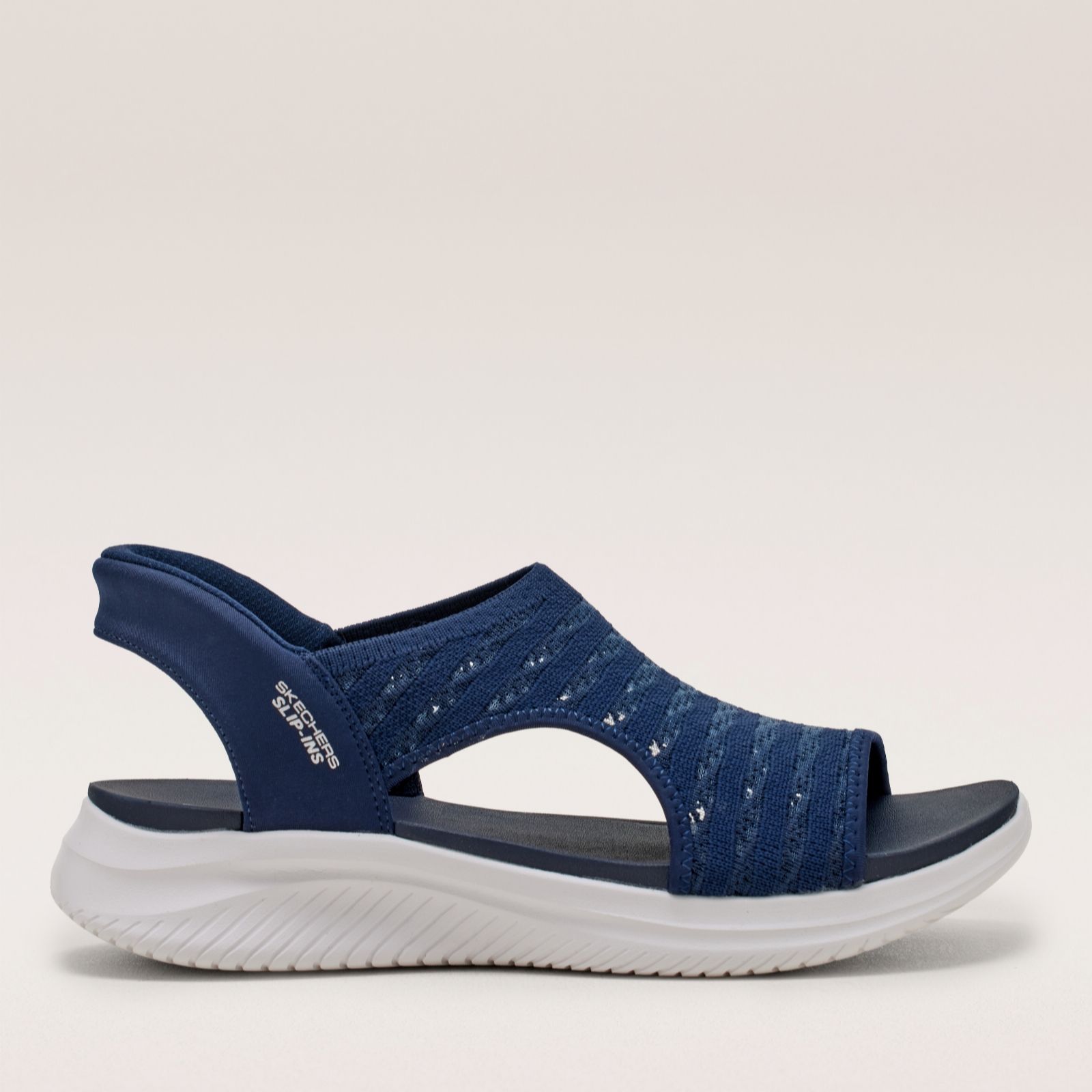 Skechers Black Ultra Flex 3.0 Sandal Sun Warmth Slip-Ins Sandal