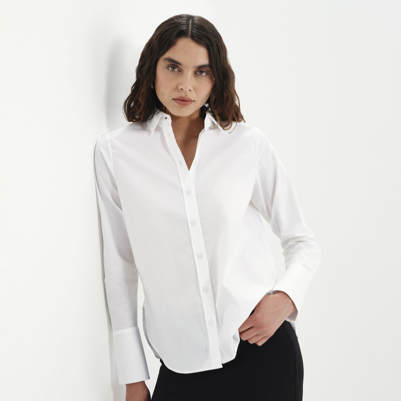 Finery London Dillion Cotton Poplin Shirt women's