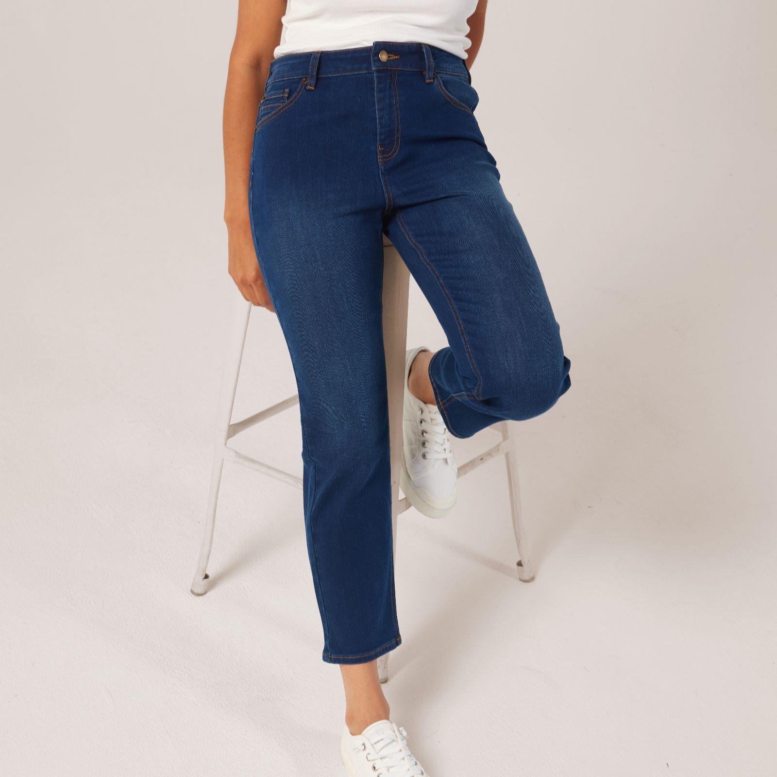 Dannii Minogue Mid Rise Slim Denim Jean Standard