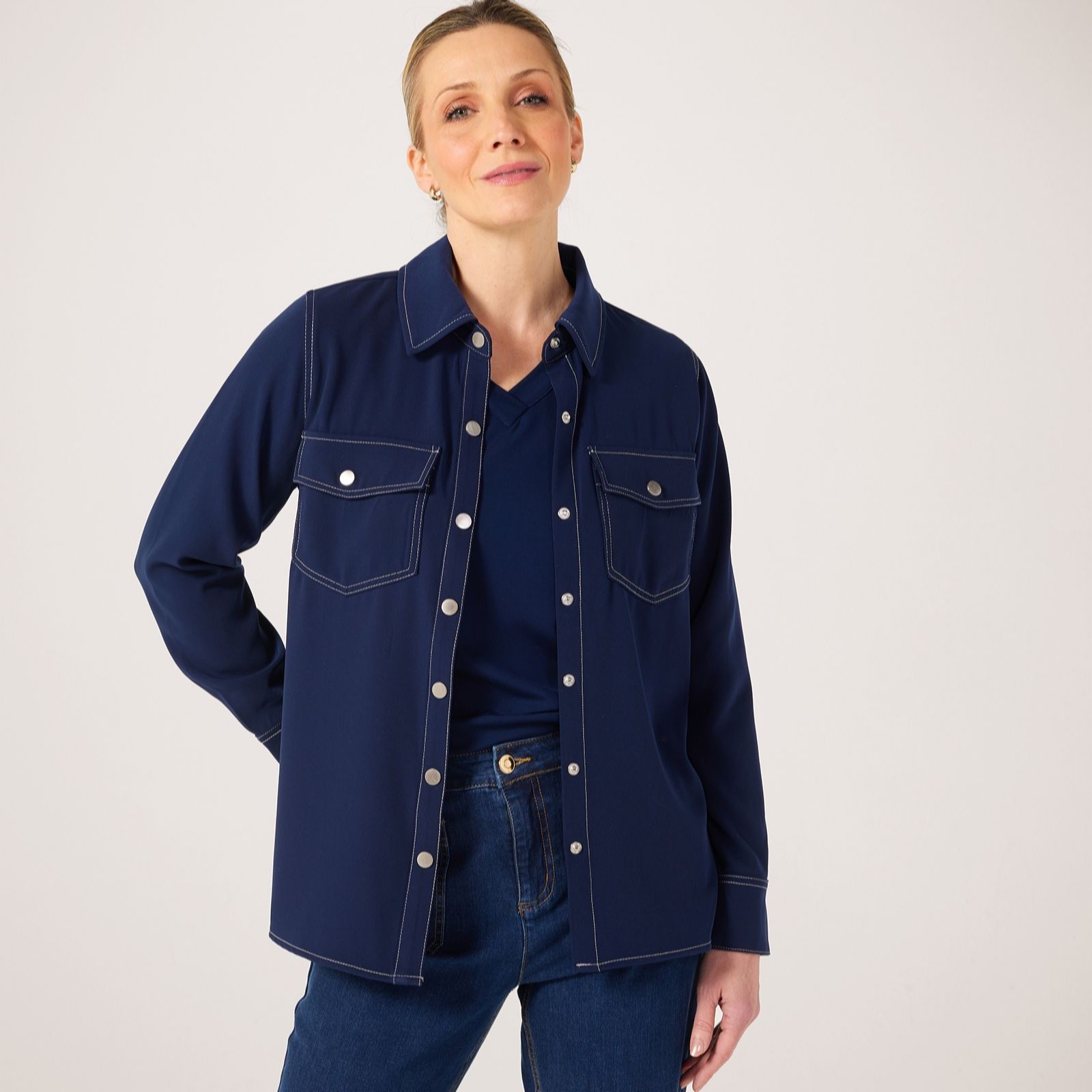 Ruth Langsford Contrast Stitch Utility Shirt