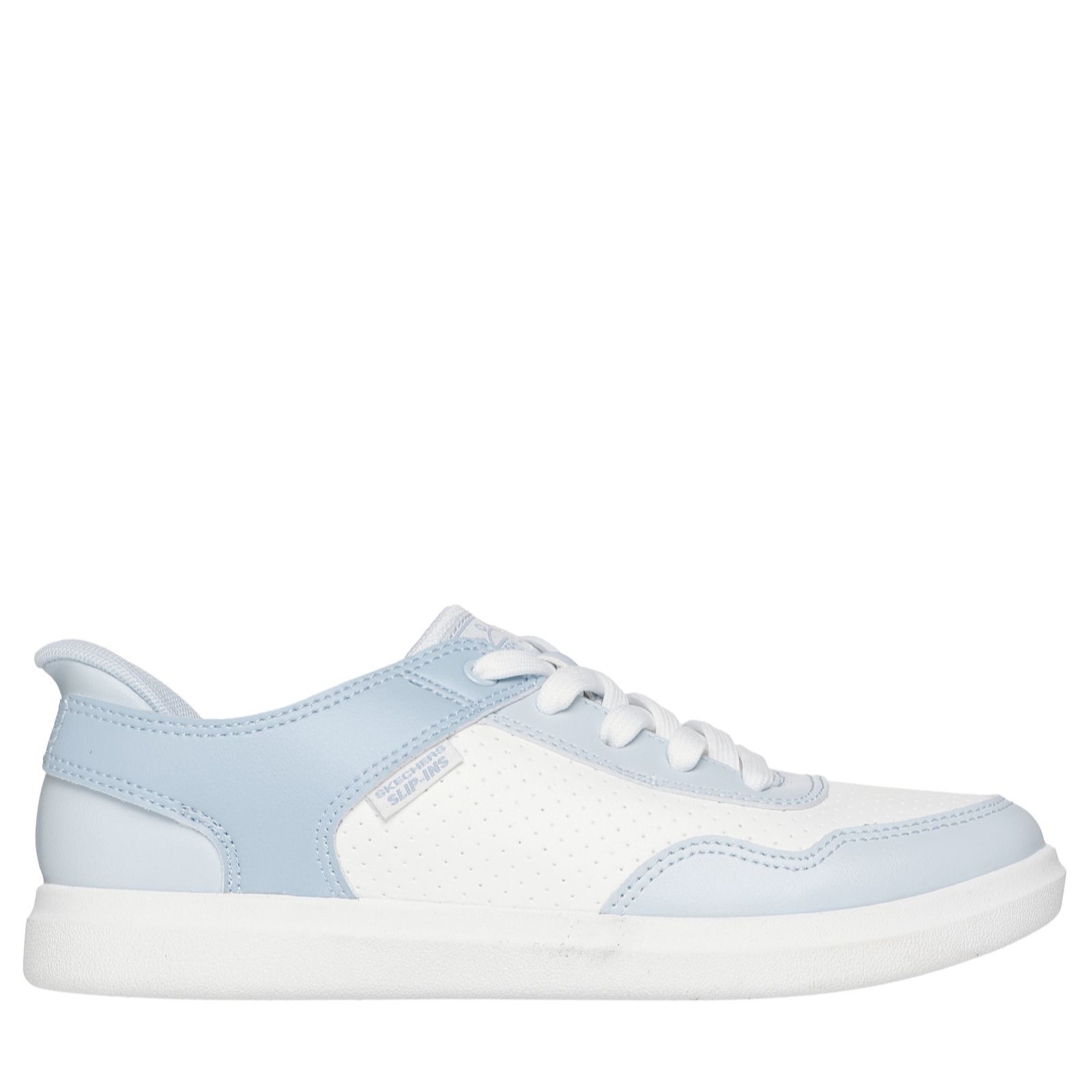 Skechers Creme,Taupe Bobs D'vine So Hooked Leather Slip-Ins Trainer