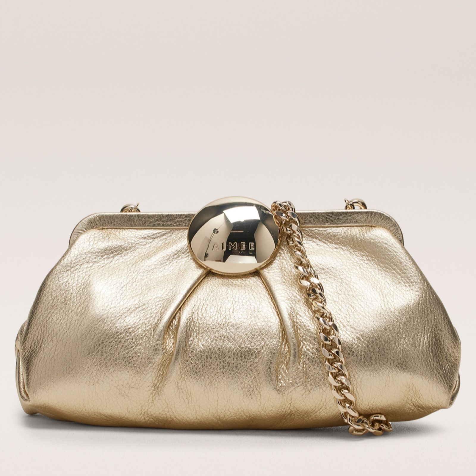 Aimee Kestenberg Warm Champagne Full Circle Clutch