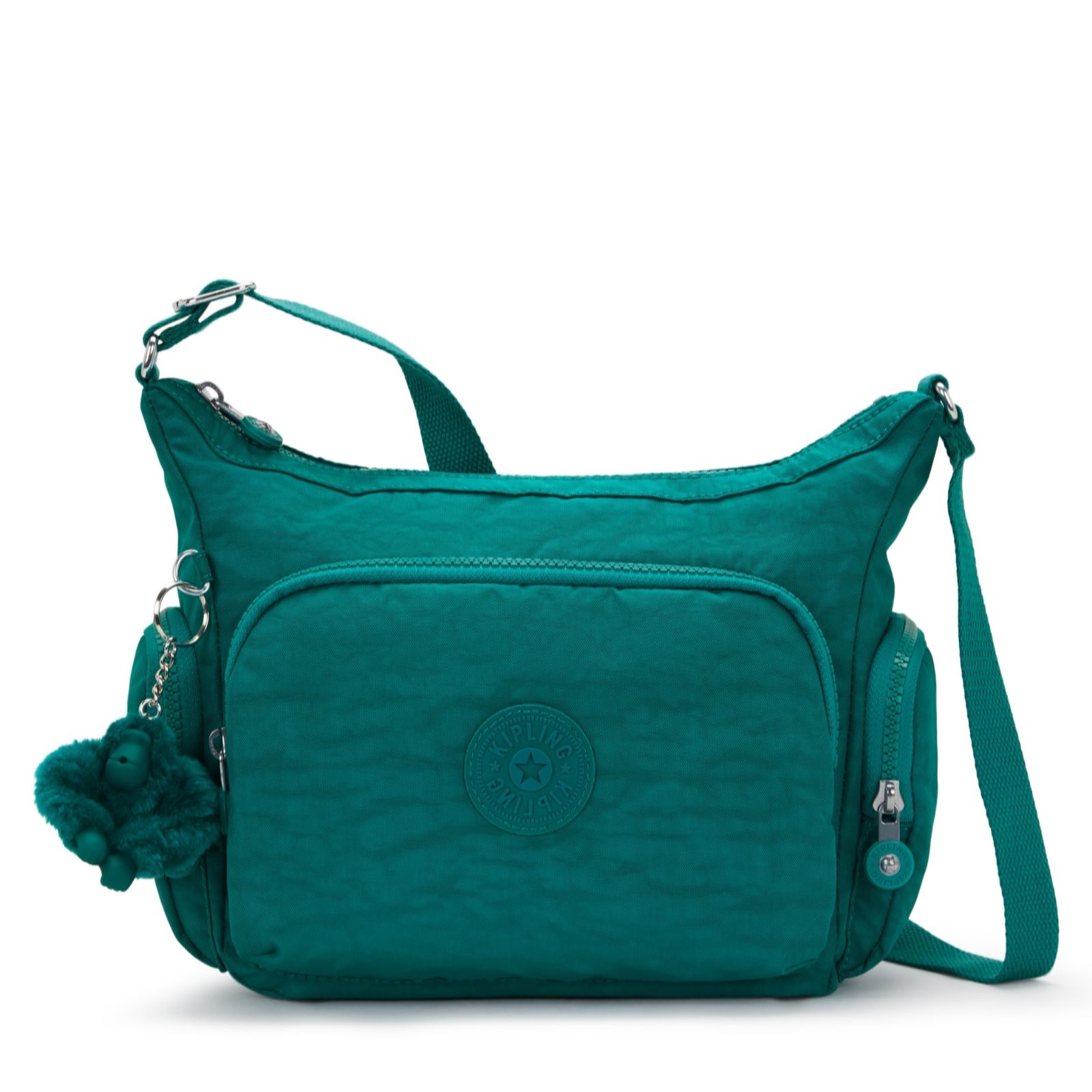Kipling Outspoken Green 56% Recycled Polyamide, 44% Polyamide