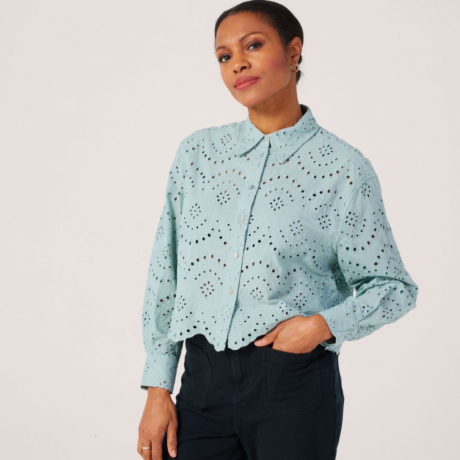 Only Valais Broderie Shirt