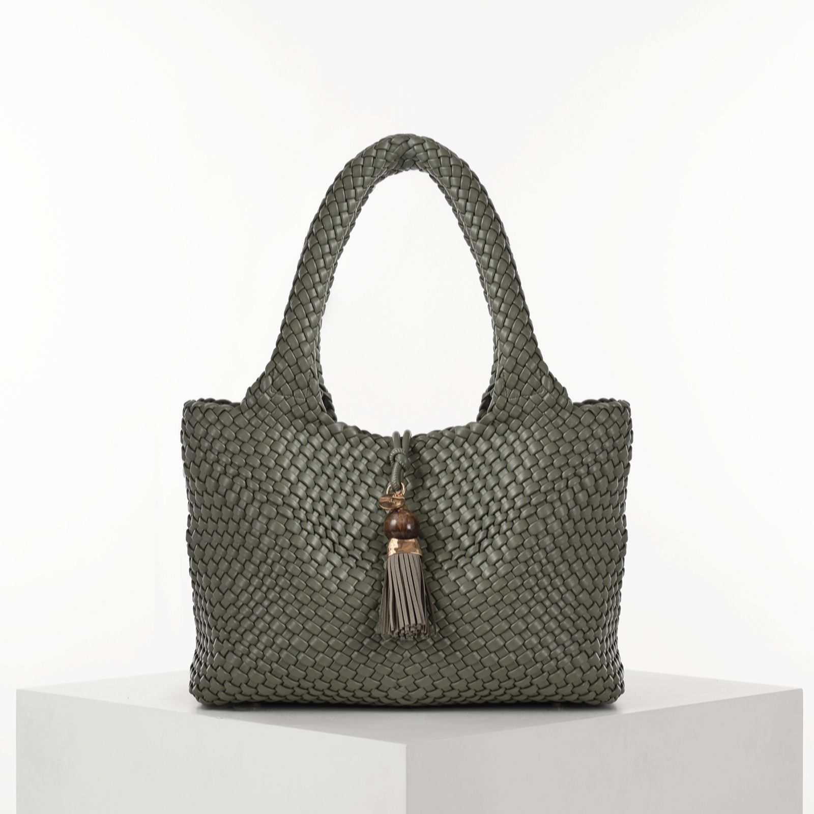 Luella Grey Black Saskia Large Tote