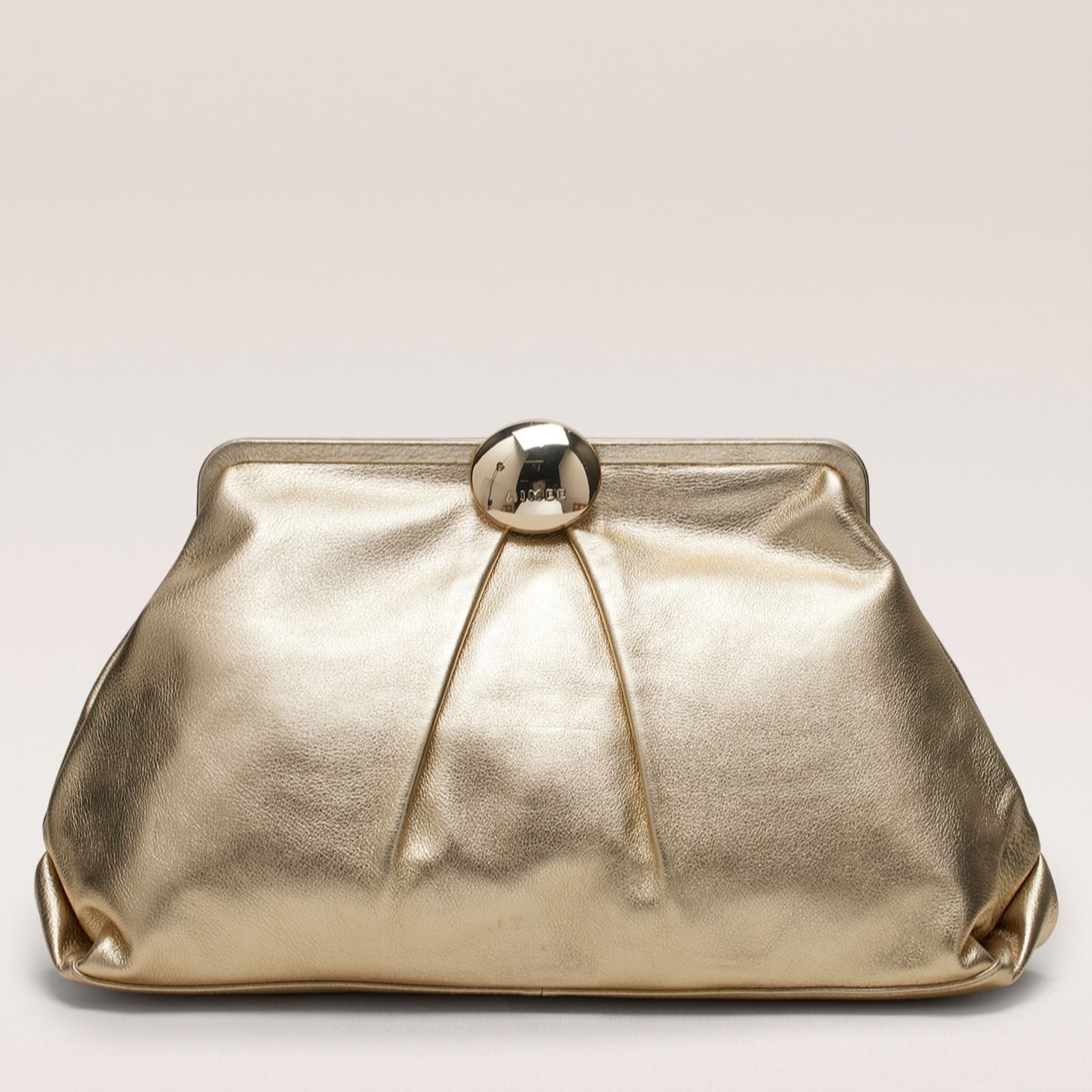 Aimee Kestenberg Chalk Crinkle Full Circle Xl Clutch