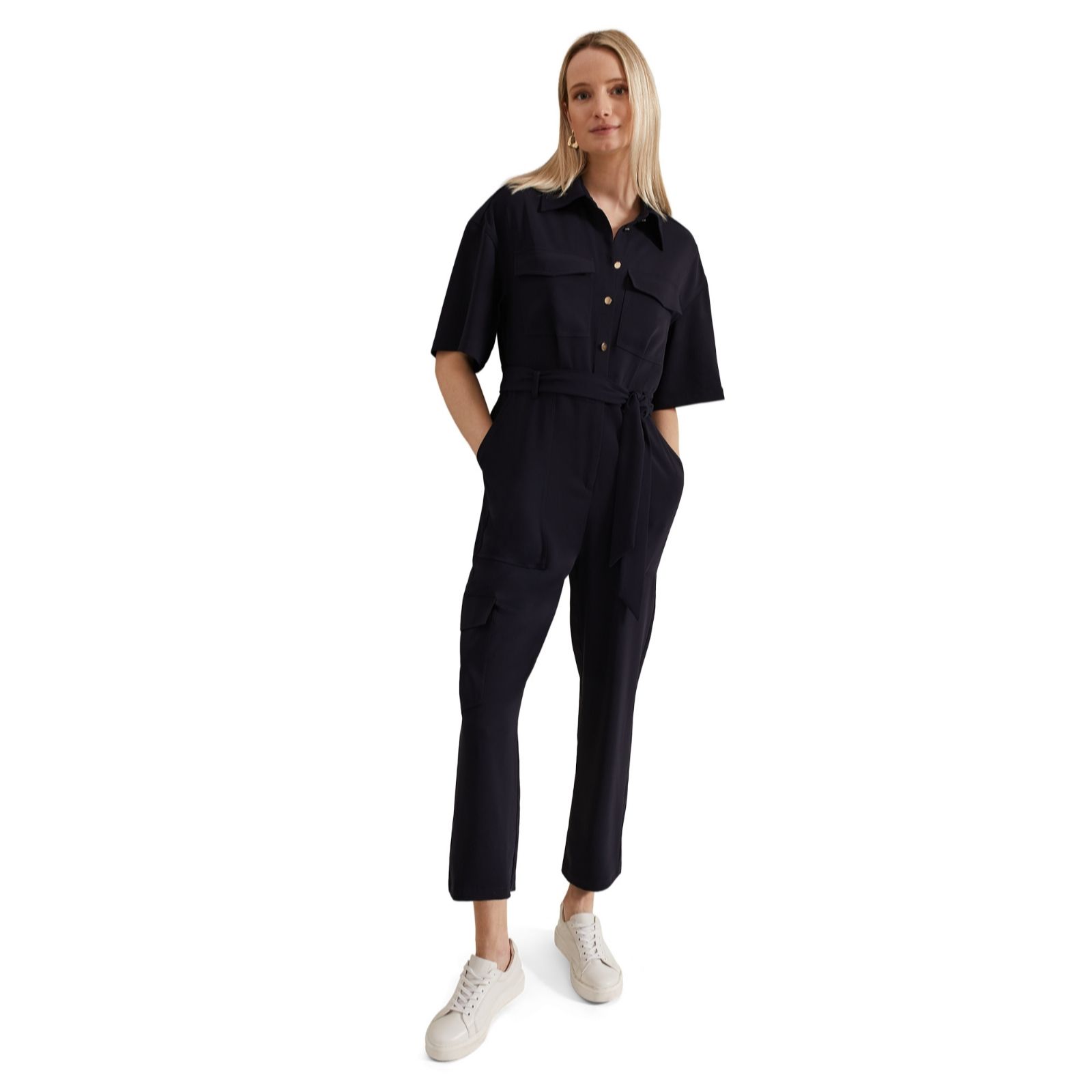 Phase Eight Tallulah Navy Utility Jumpsuit