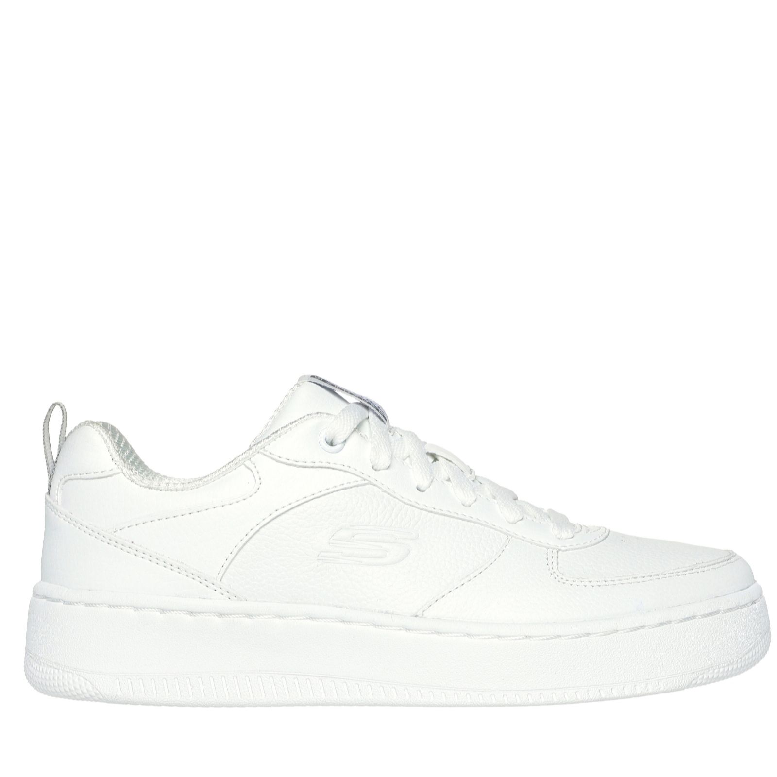 Skechers White Sport Court 92 Illustrious Leather Trainer