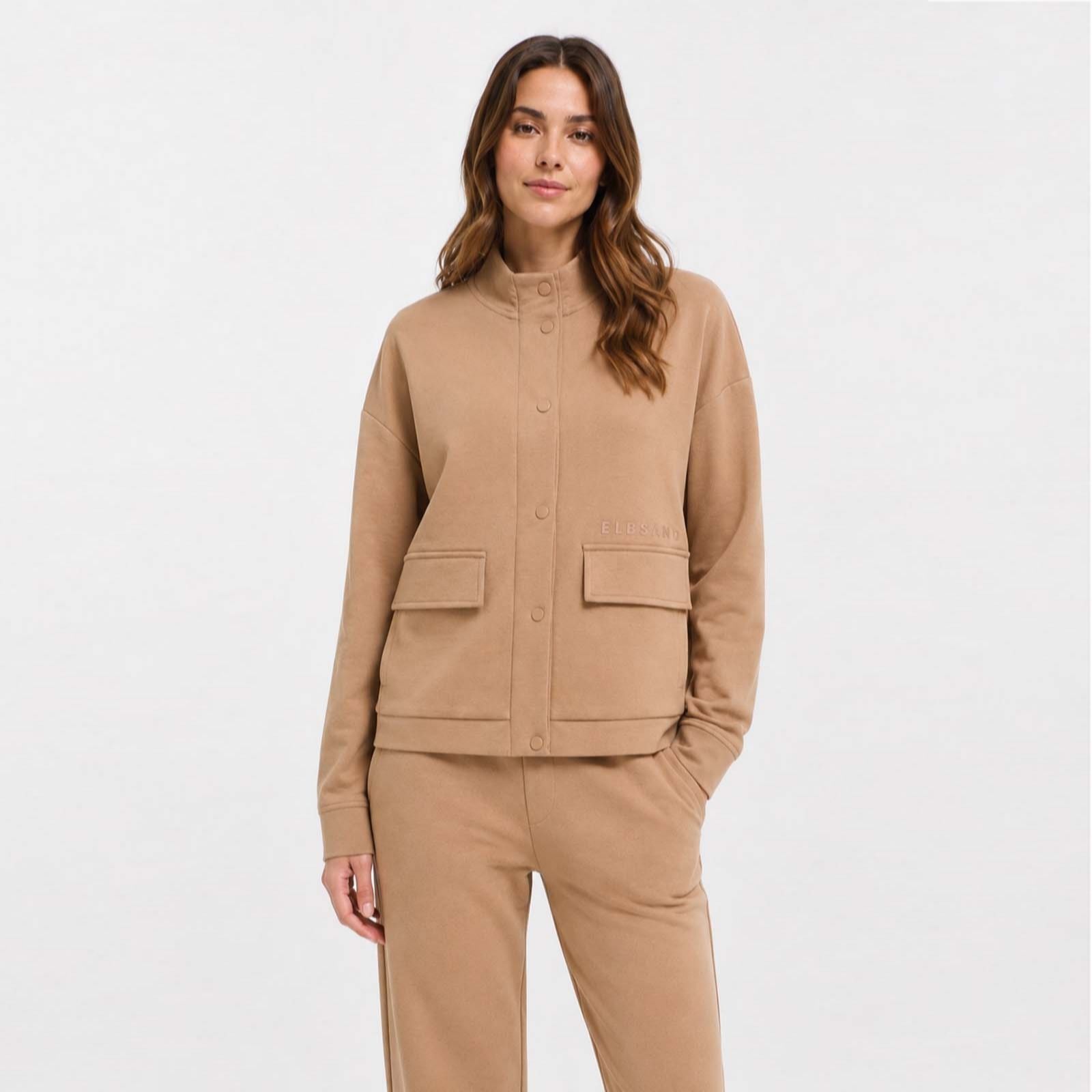 Elbsand Leisurewear Suna Button Down Sweat Jacket women's