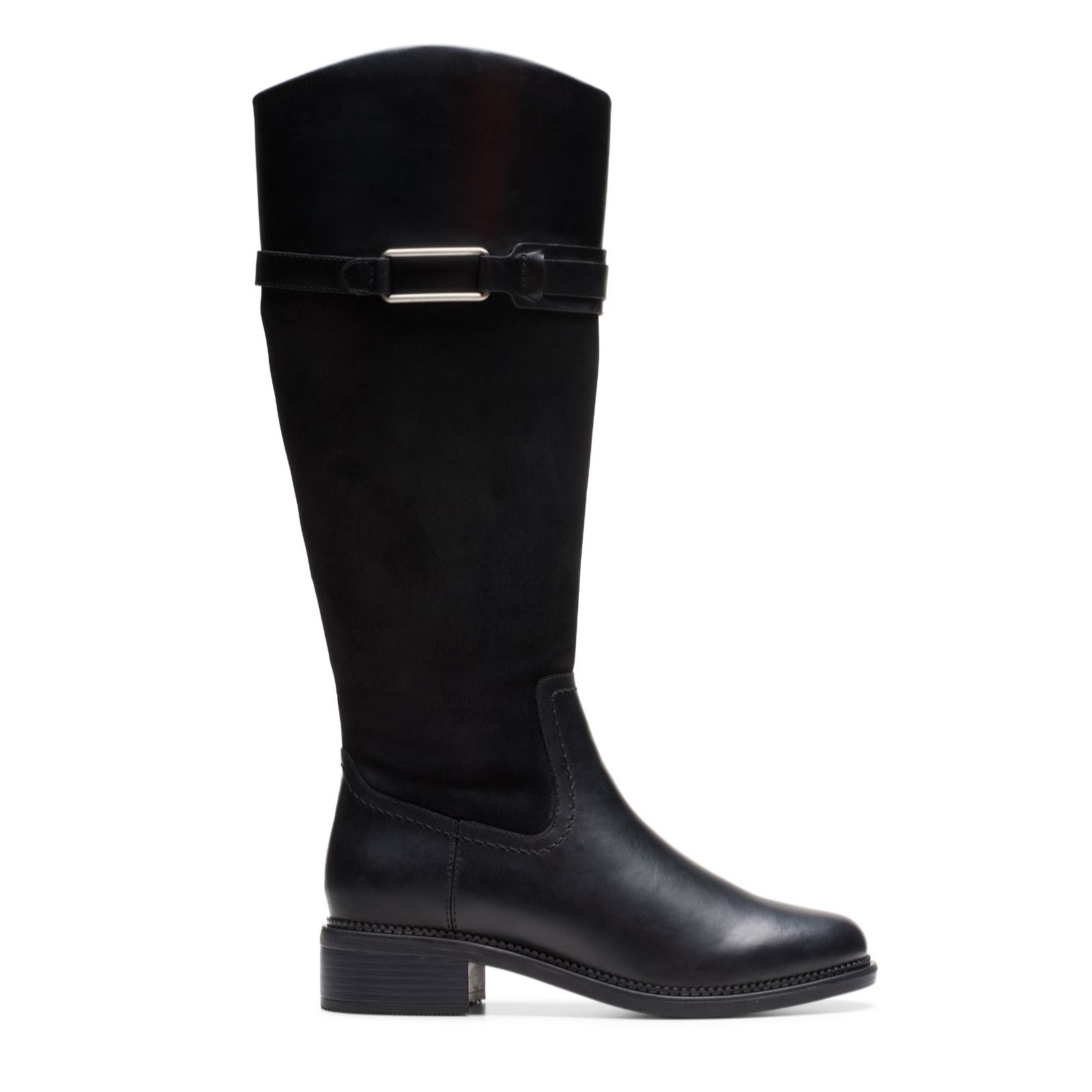 Clarks Footwear Black Clarks Maye Carly Knee High Boots