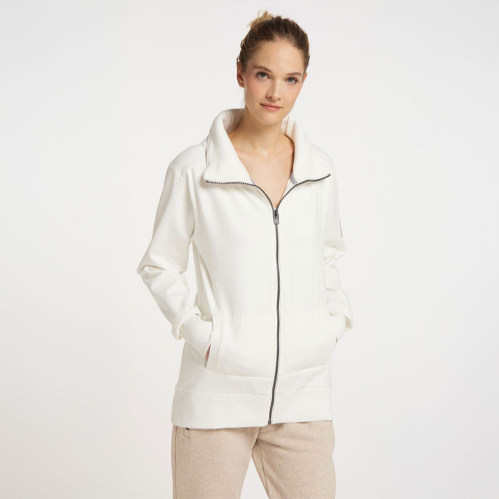 Elbsand Leisurewear Alvis Zip Up High Collar Sweat Top women's