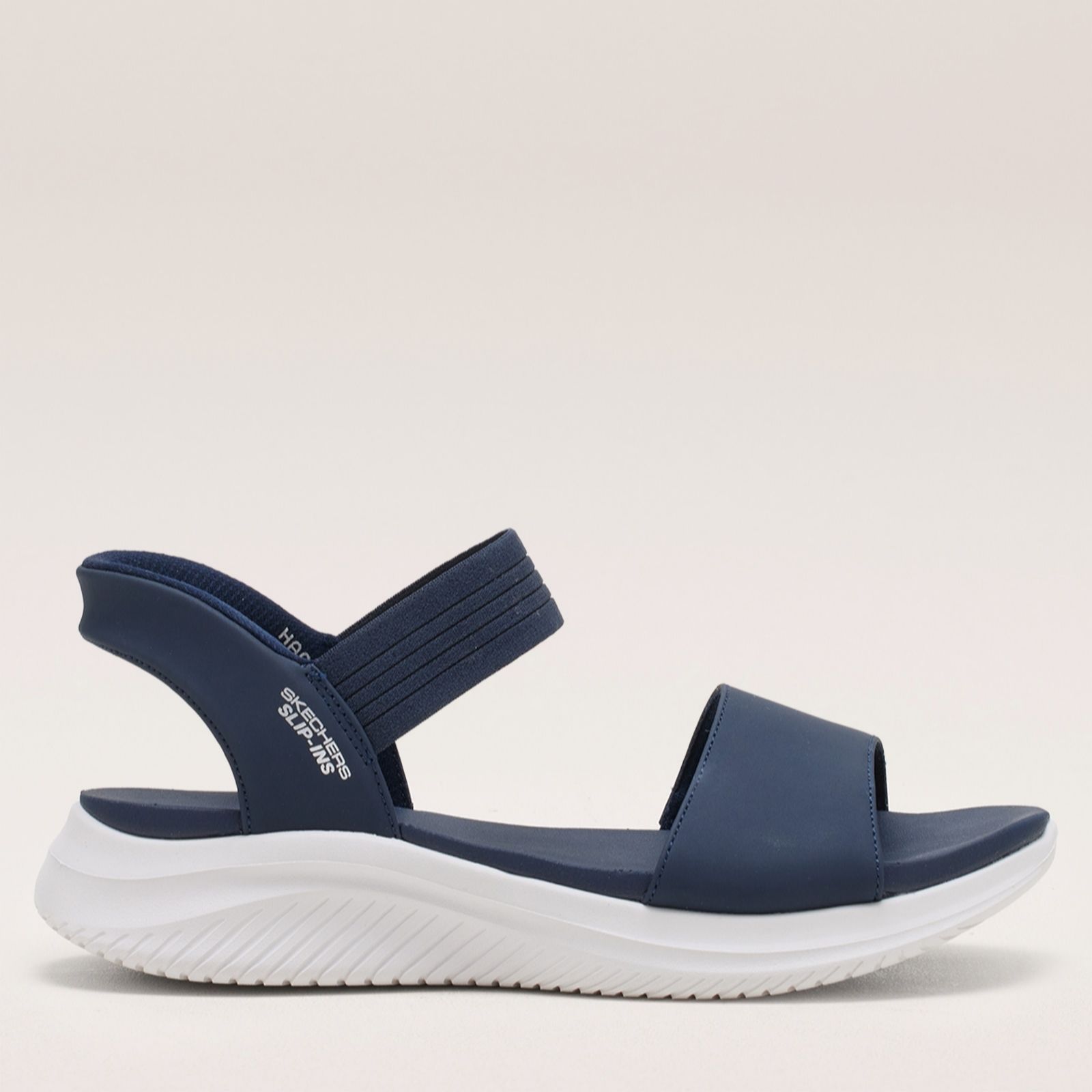 Skechers Black,White Ultra Flex 3.0 Summerville Sandal