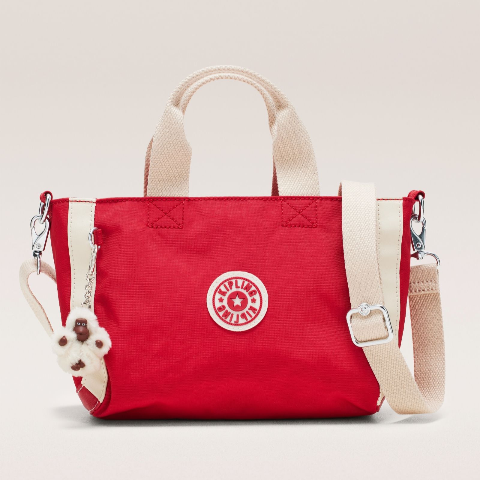 Kipling Women's Boat Beige Katlin Small Grab Bag Exclusive To Qvc