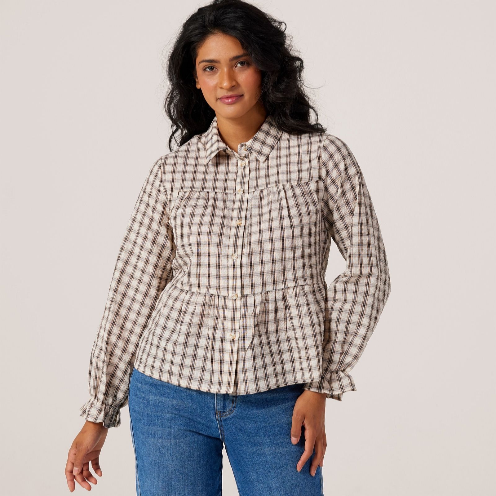 ICHI Xayla Peplum Shirt