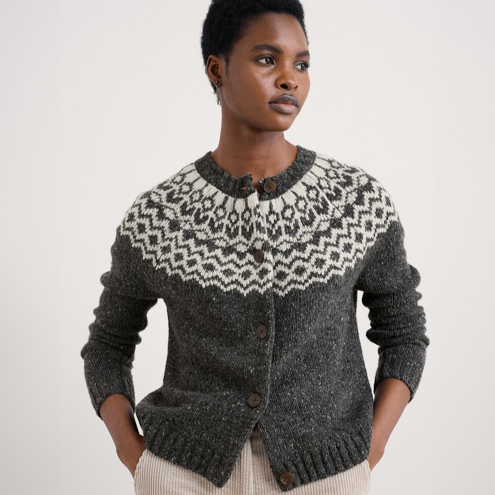 Seasalt Cornwall Coal Port Kinnis Cardigan