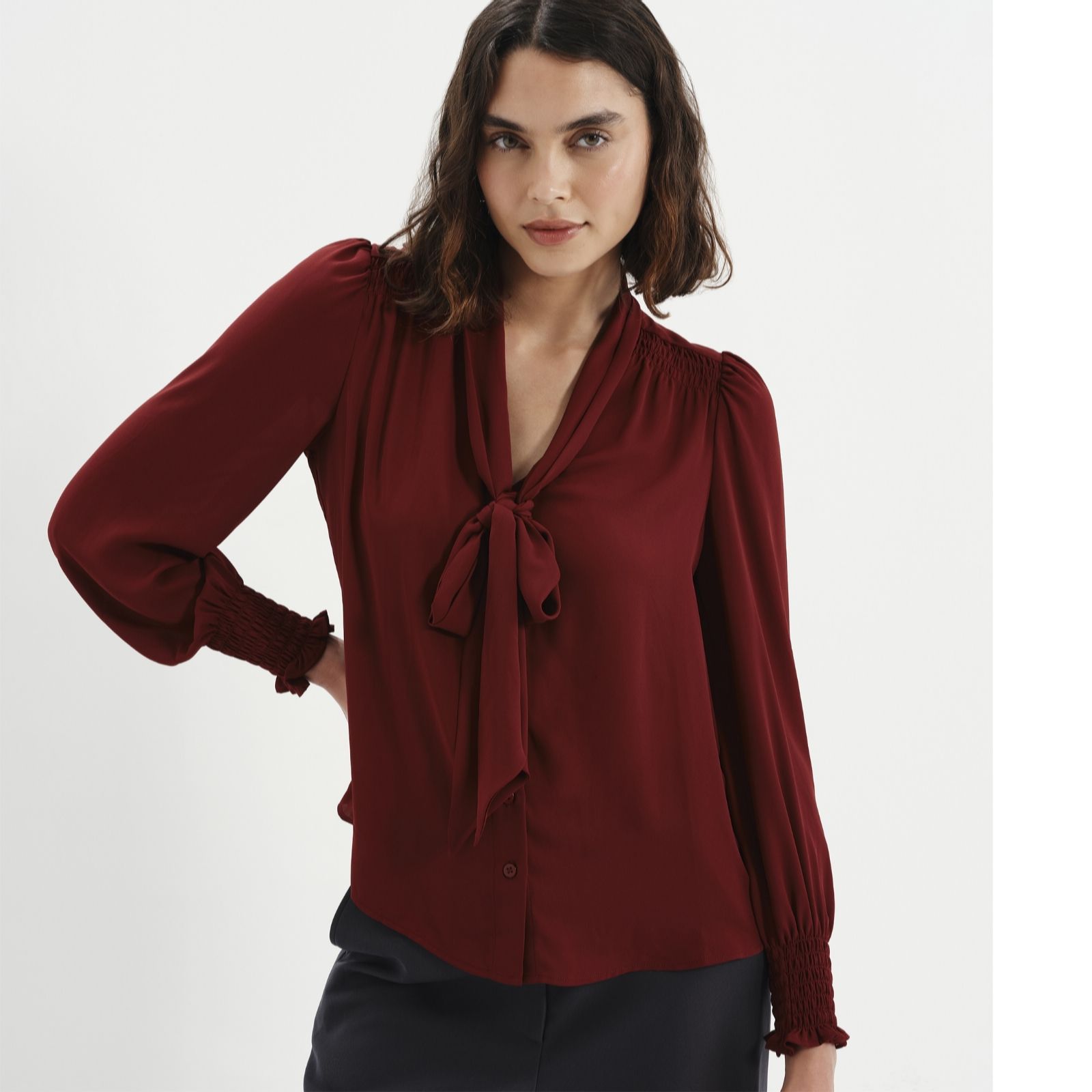Finery London Mavis Georgette Blouse women's