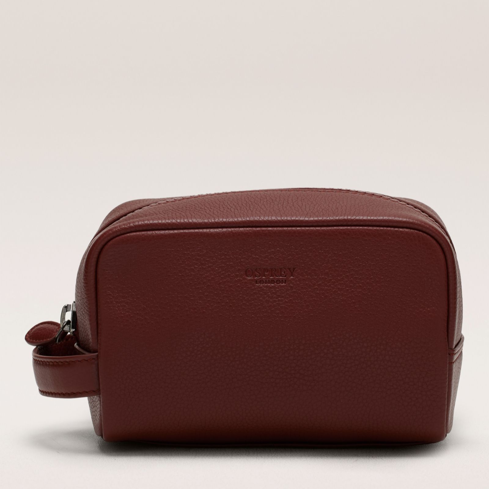 Osprey London Raven Leather Washbag