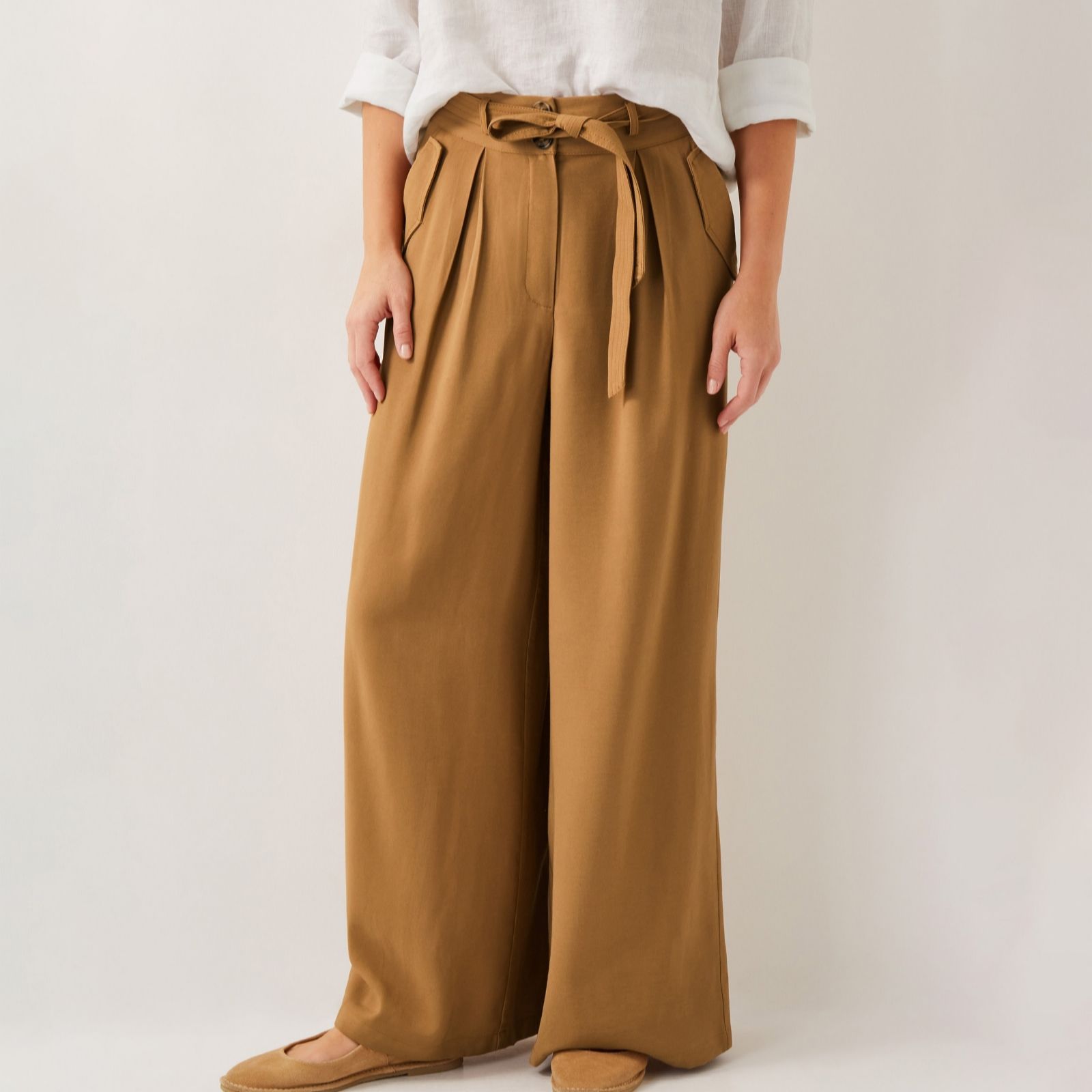 Monsoon Tobacco Nina Wide Leg Trouser