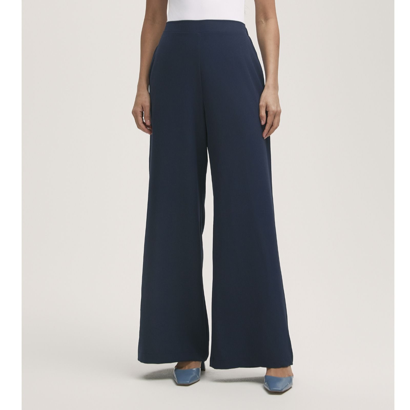 Finery London Nat Crepe Stretch Waist Trouser Standard Length