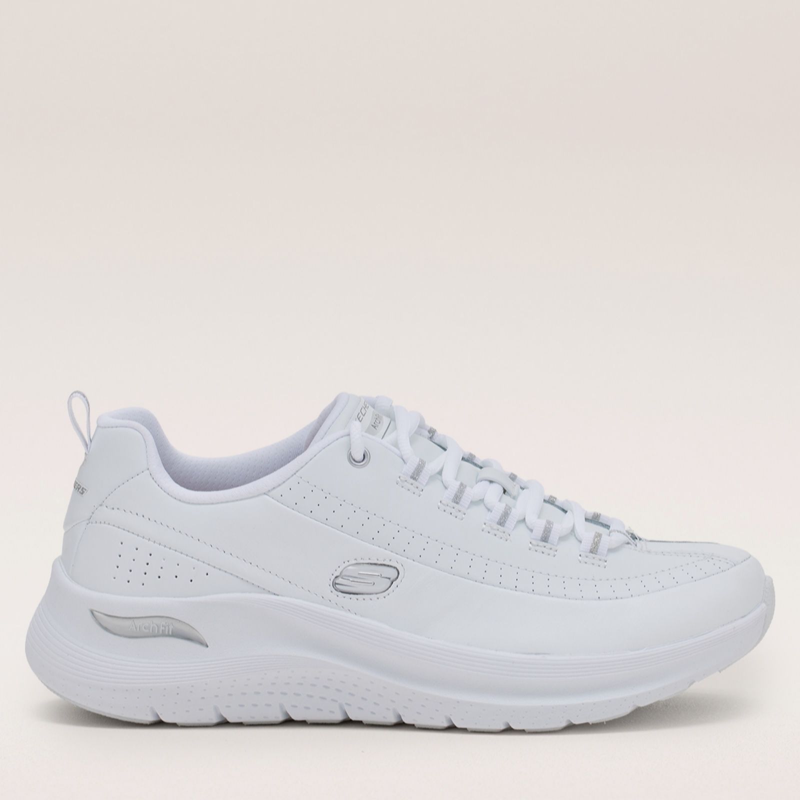Skechers Women's White Arch Fit 2.0 Star Bound Trainer